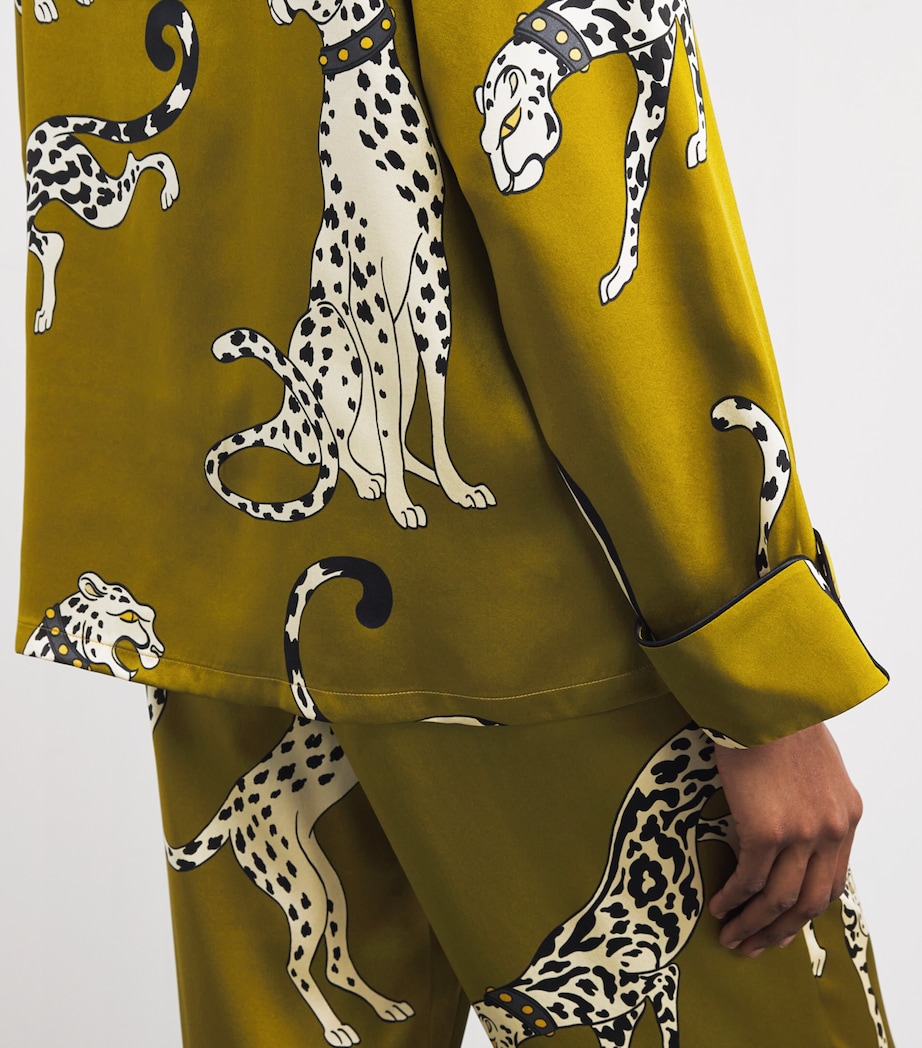 Silk Cheetah Lila Pyjama Set CHANSON Image 6