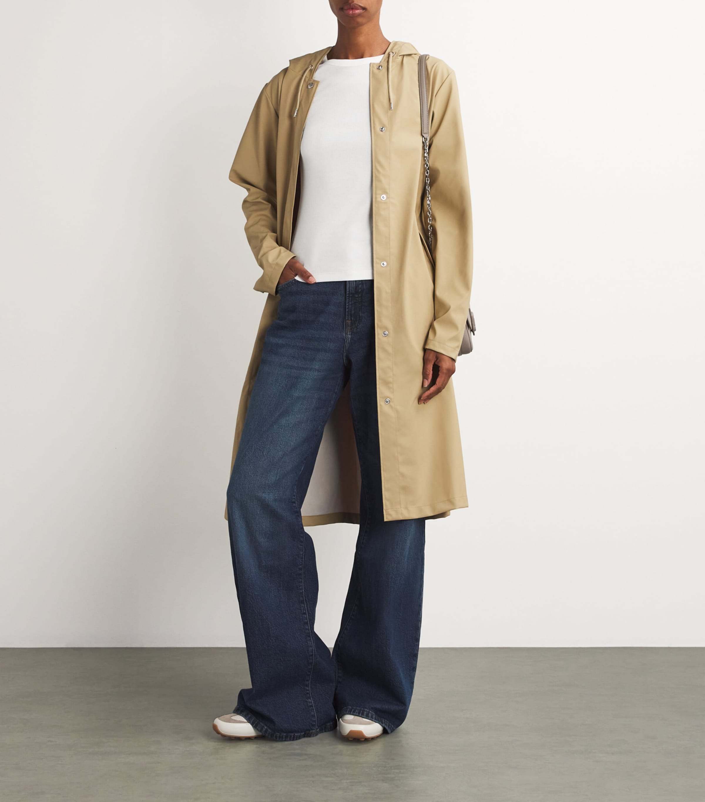 Cotton-Blend Long-Sleeve T-Shirt BRIGHT WHITE Image 2