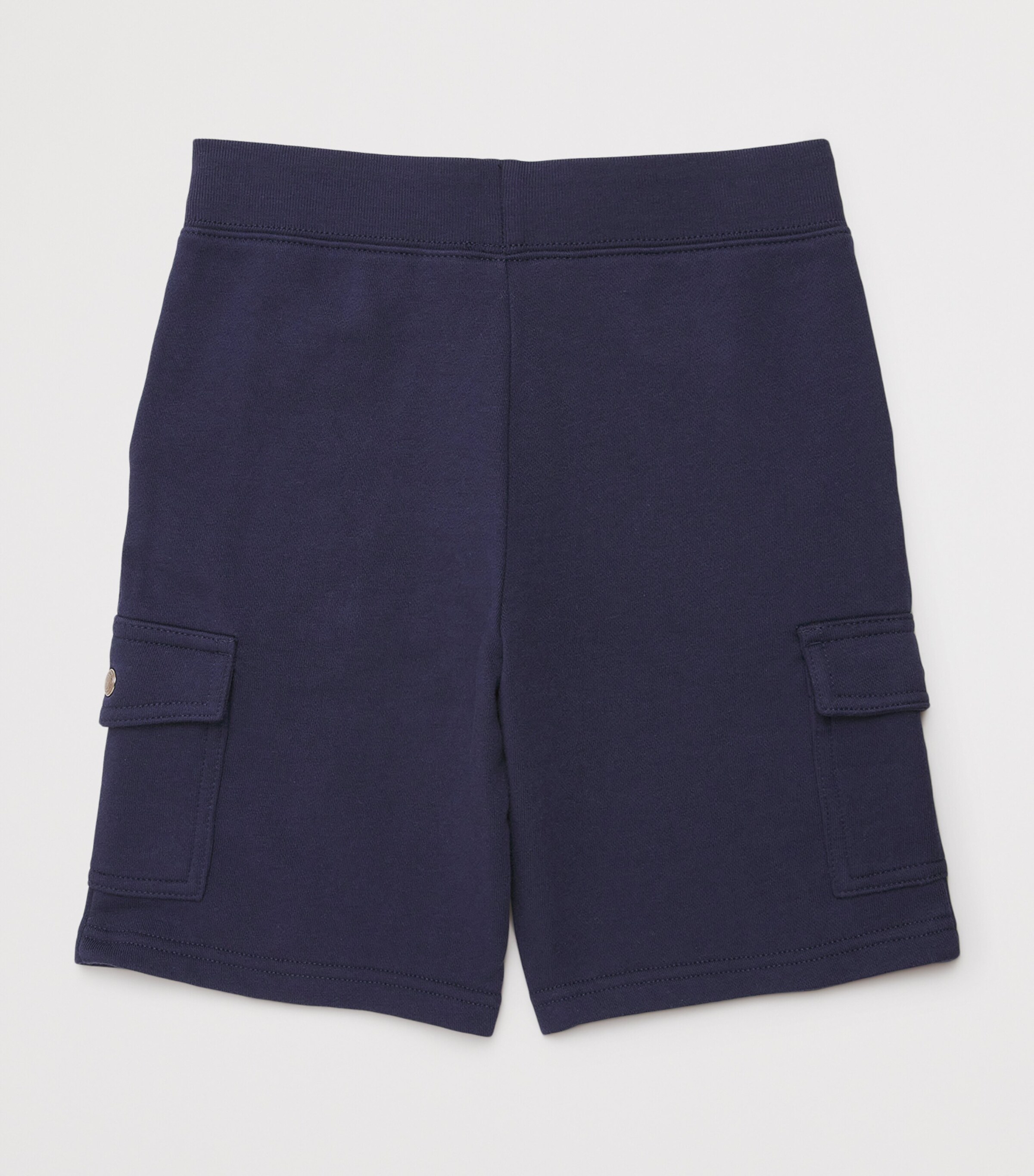 Cotton-Blend Cargo Shorts (6-14 Years) NAVY/WHT P Image 2