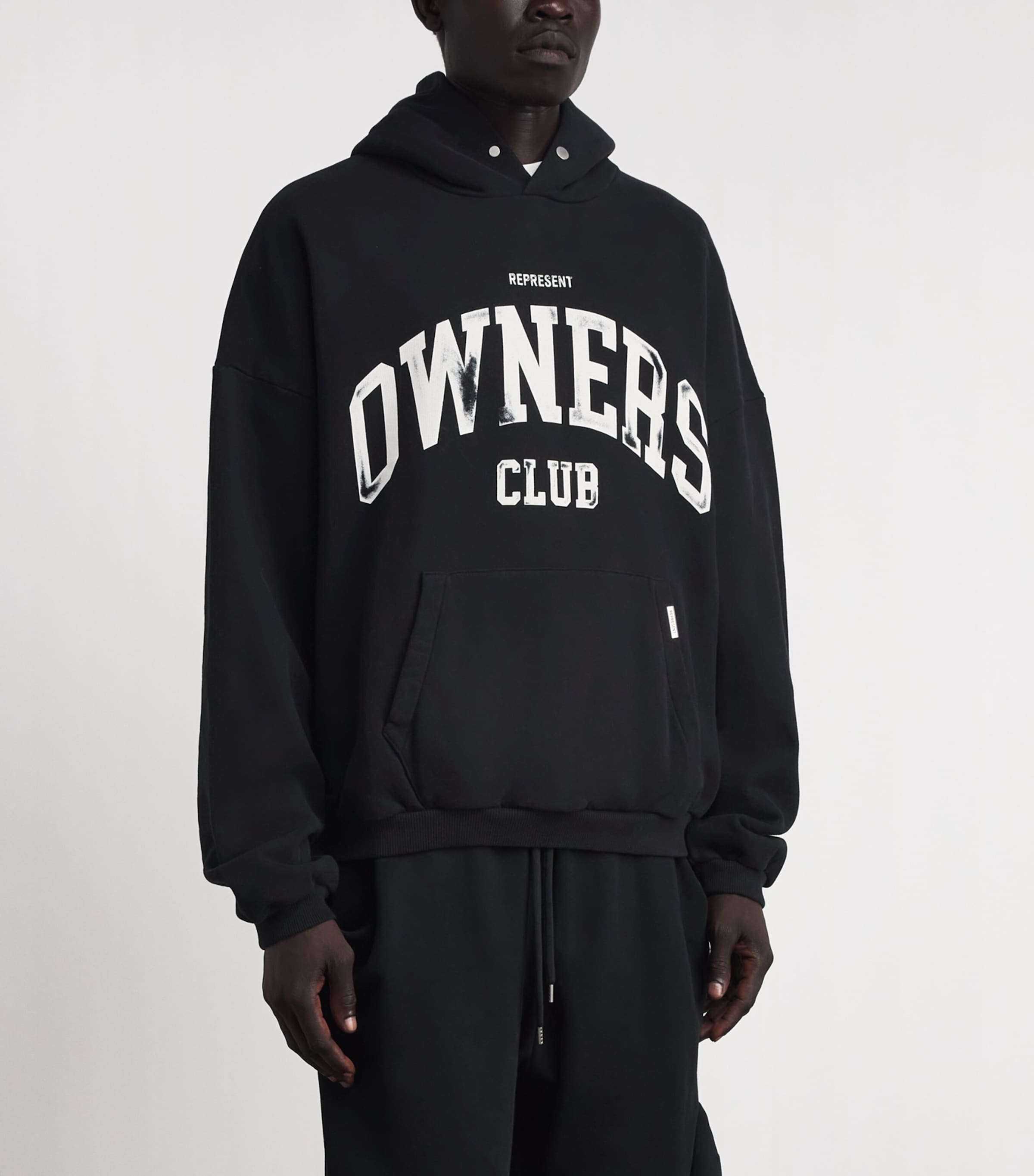 Represent Mens Owners Club Hoodie Jet Black Image 4