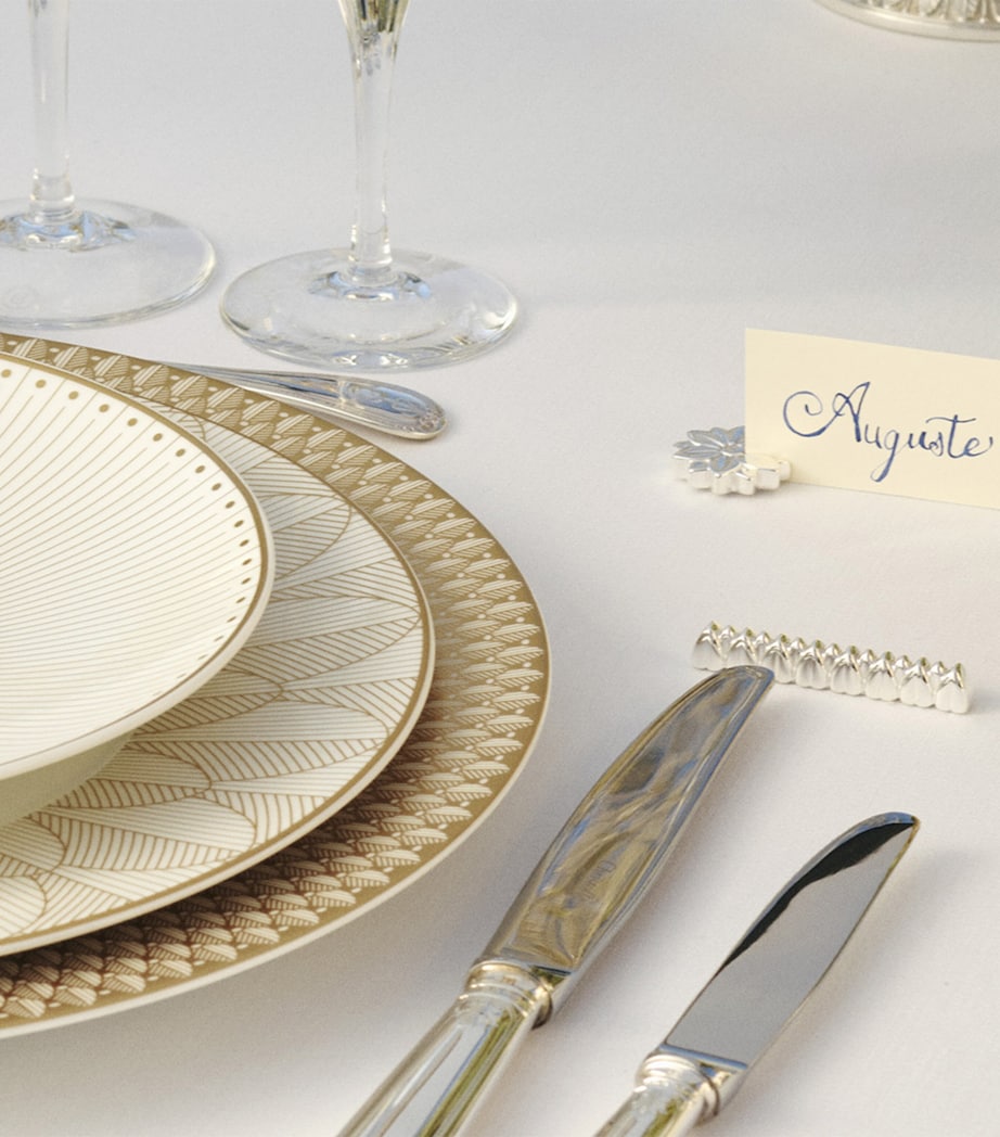 Christofle Set of 2 Silver-Plated Placecard Holders Silver Image 2