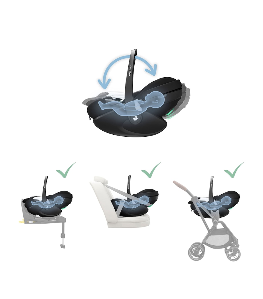 Pebble 360 Pro2 Car Seat BLACK Image 10