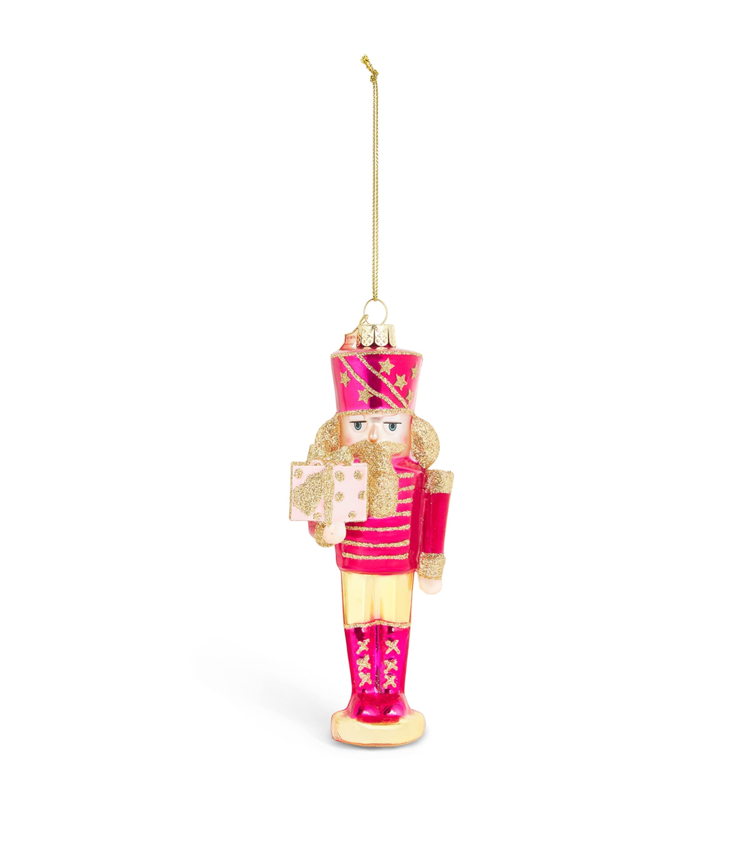 Harrods Embellished Nutcracker Tree Decoration In Red