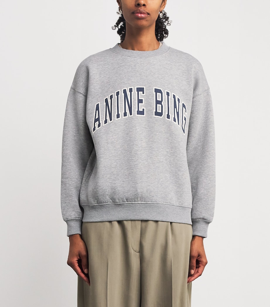 Cotton-Blend Spencer Sweatshirt GREY MELANGE Image 3