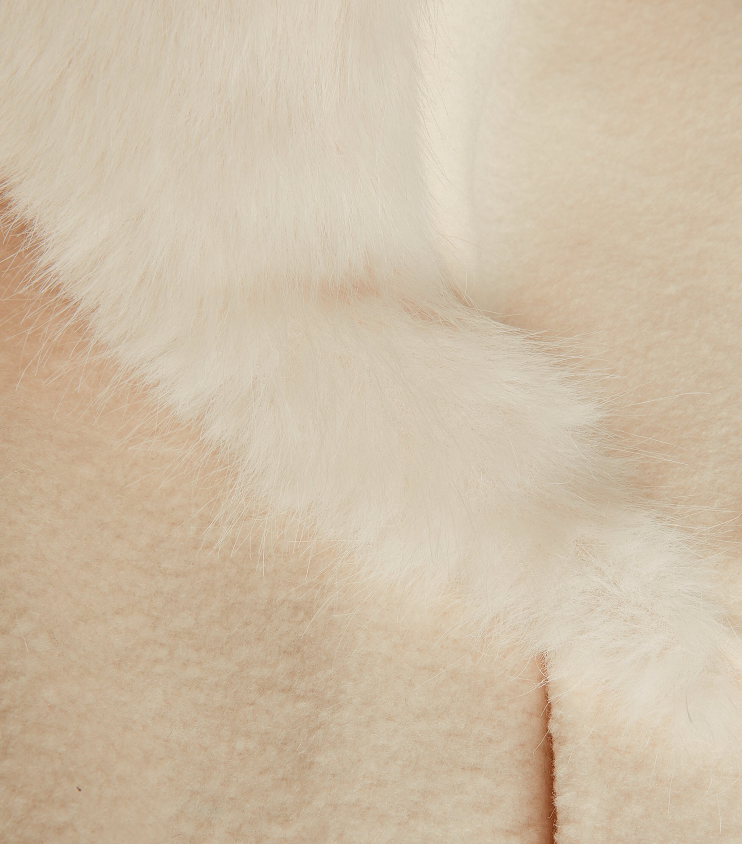 Wool-Blend Wrap Coat ECRU Image 4