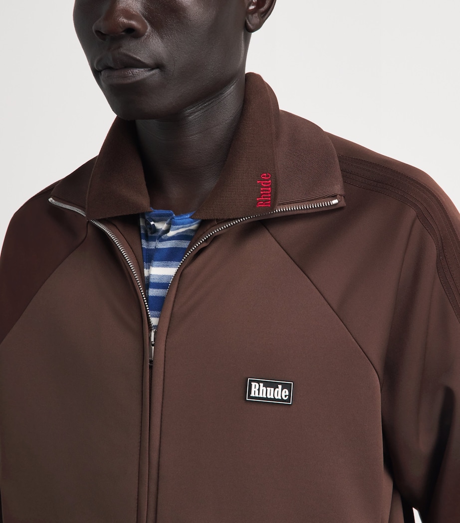 Rhude Mens Madera Track Jacket Chocolate / Image 3