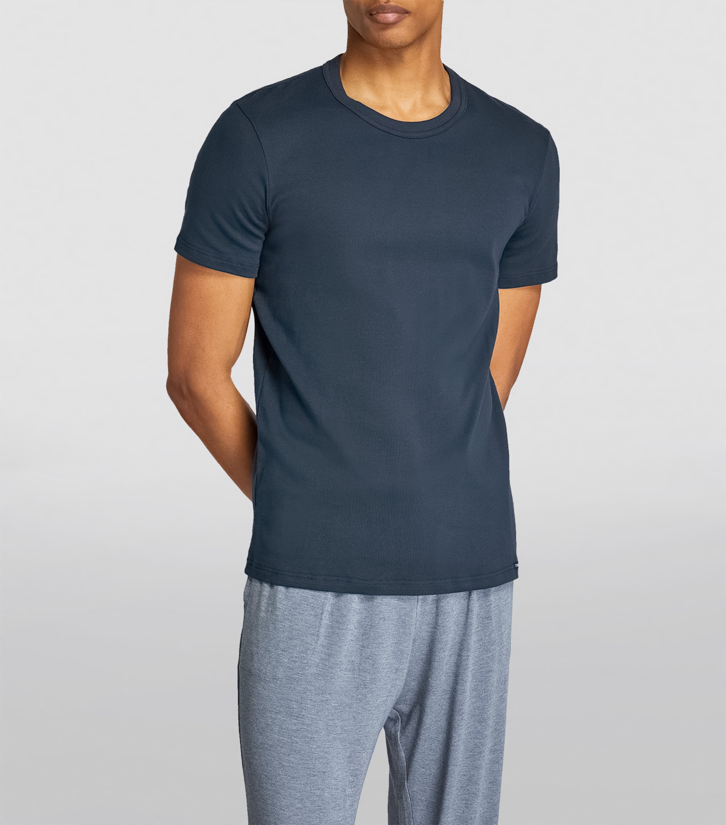 Crew-Neck T-Shirt 412 NAVY Image 3