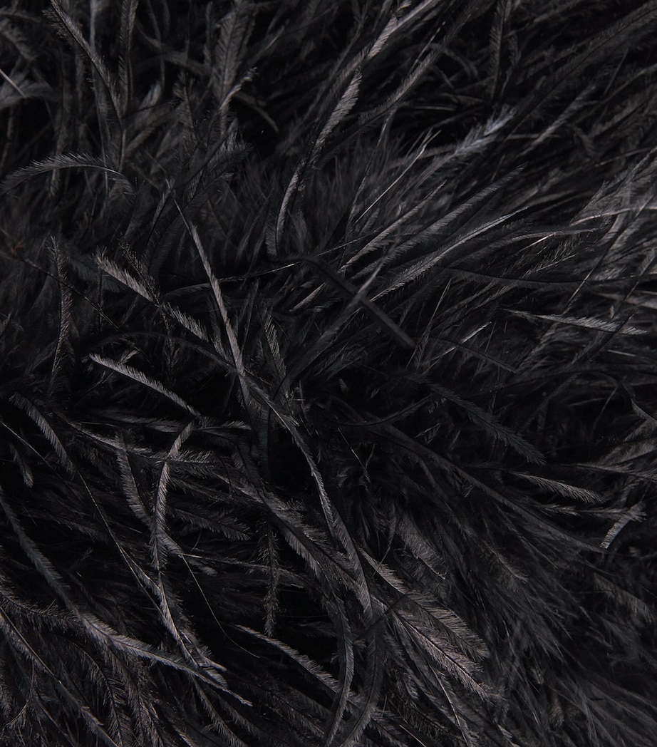 Yves Salomon Womens Ostrich Feather Jacket Image 6
