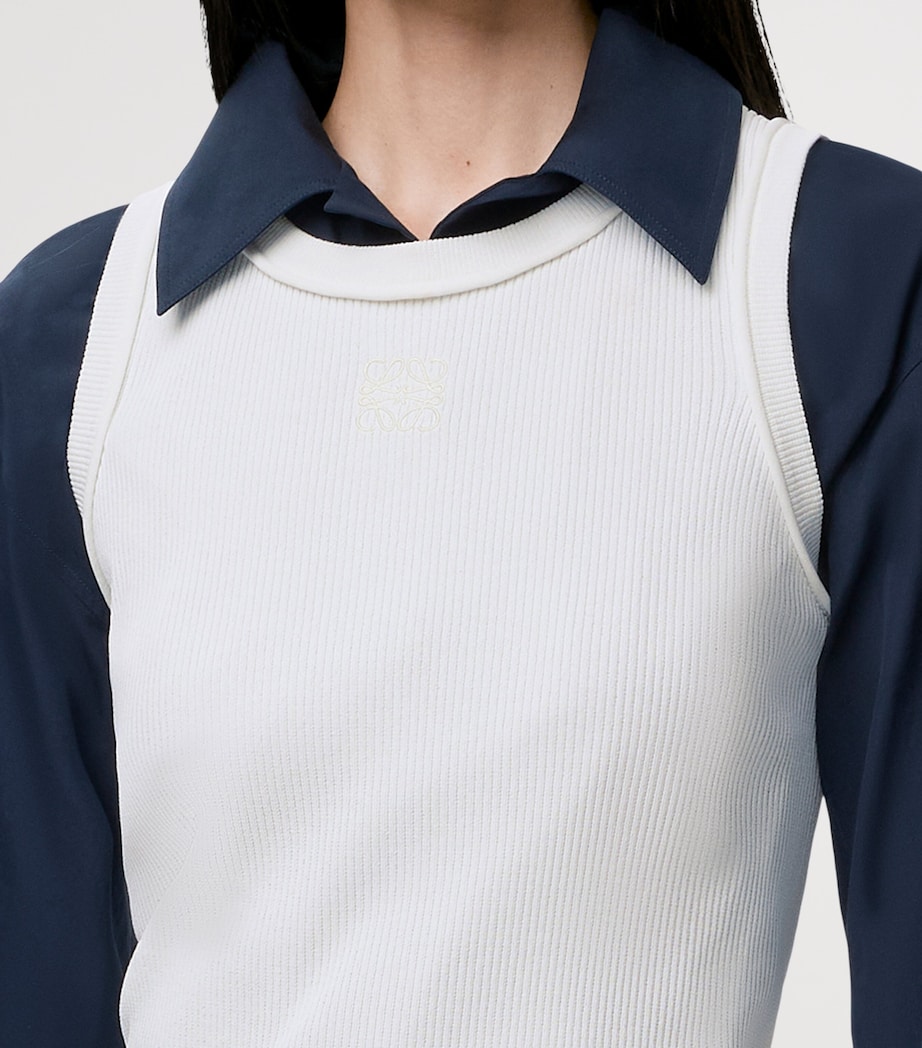 Anagram Tank Top WHITE Image 5