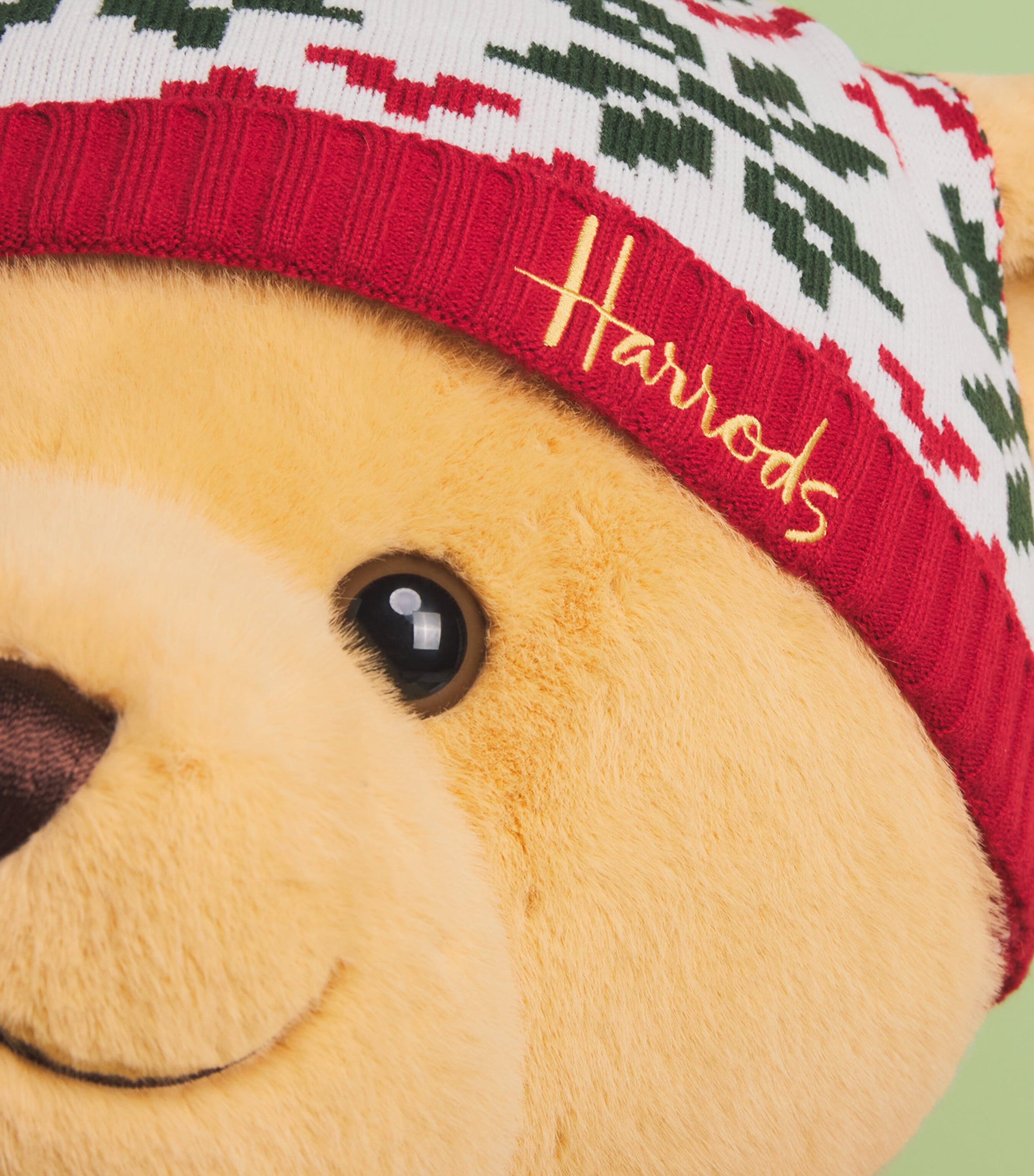 Harrods Christmas Bear 2026 Henry (91.5cm) Green Image 2