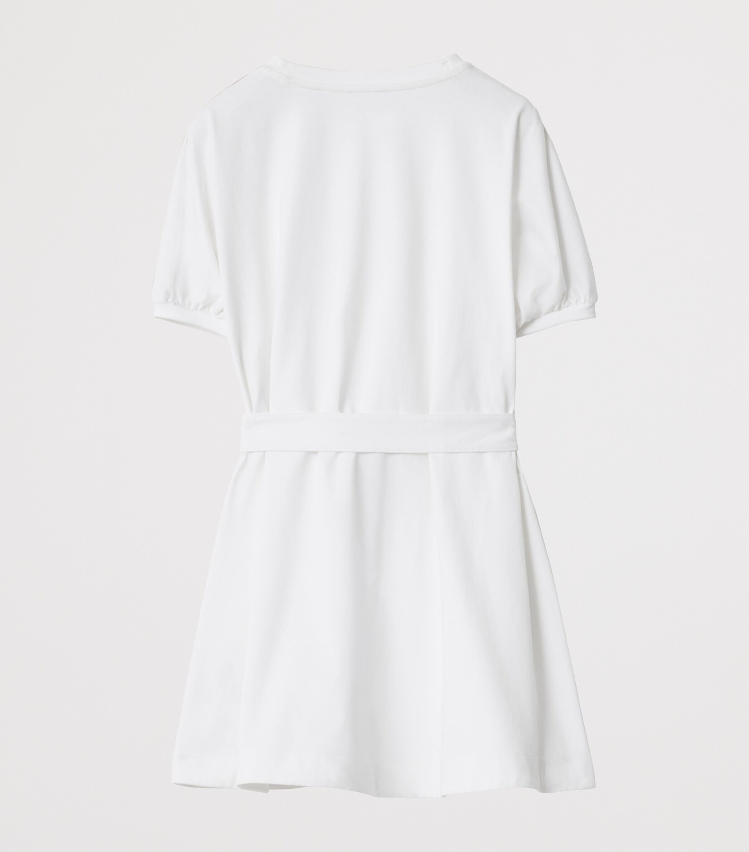 Burberry Kids Cotton Check-Trim Dress (3-12 Years) White Image 2