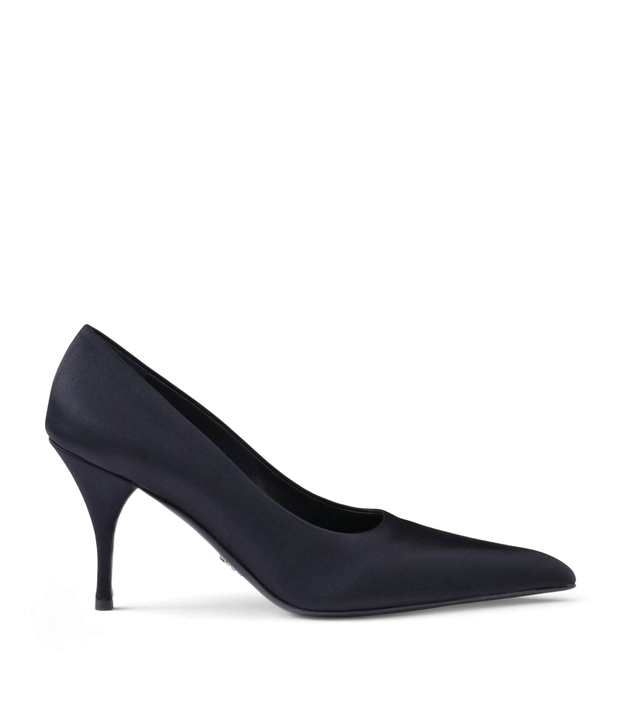 Prada Satin Pumps 85 Blue Image 1