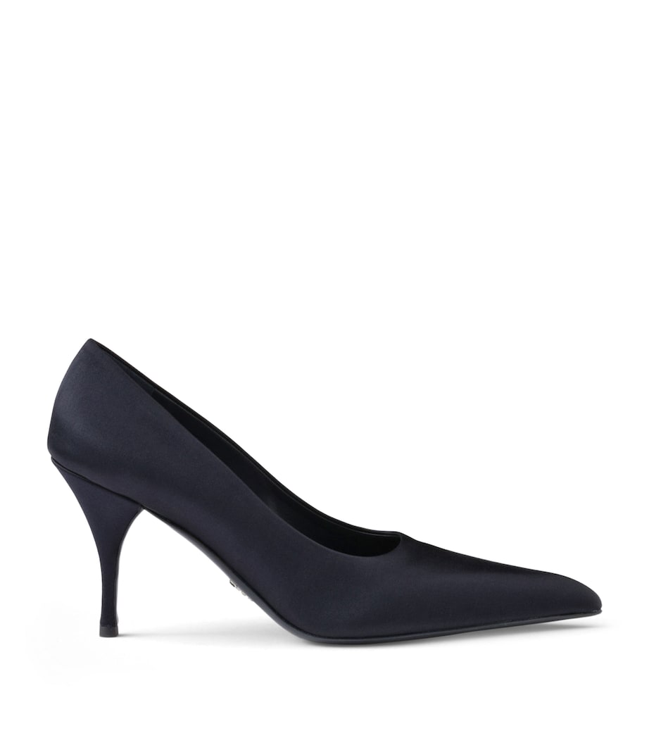 Prada Satin Pumps 85 Blue Image 1