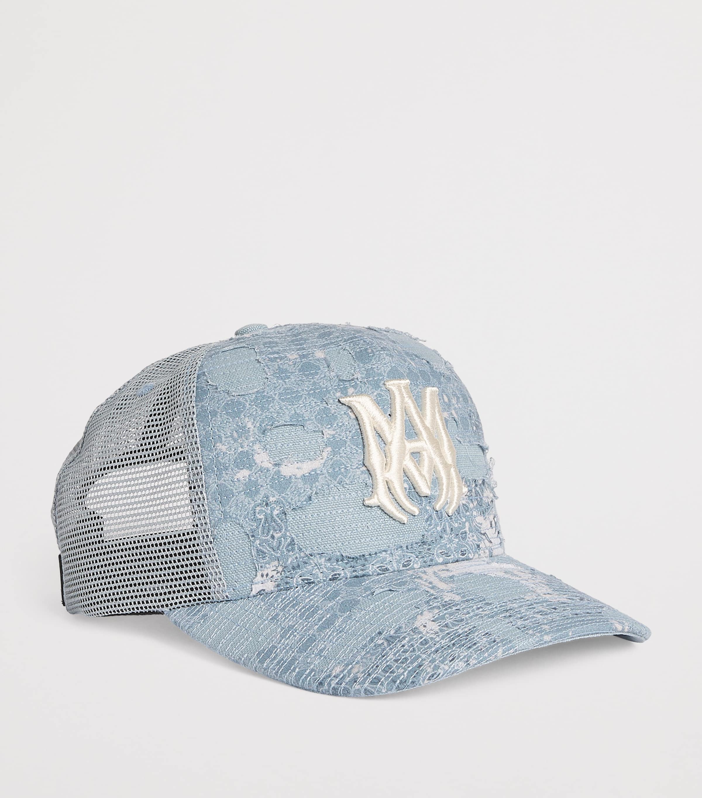 AMIRI Bandana Repair Trucker Cap Ashley Blue Image 2