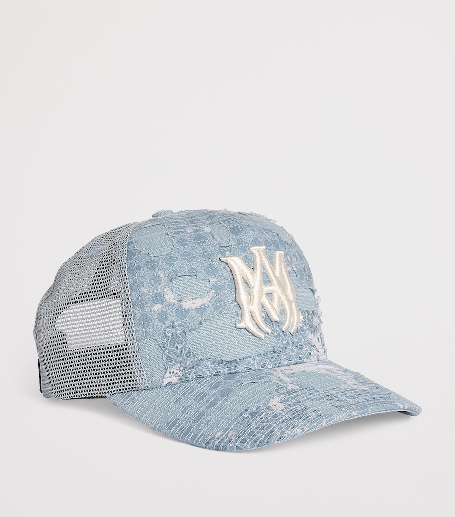 Bandana Repair Trucker Cap ASHLEY BLUE Image 2