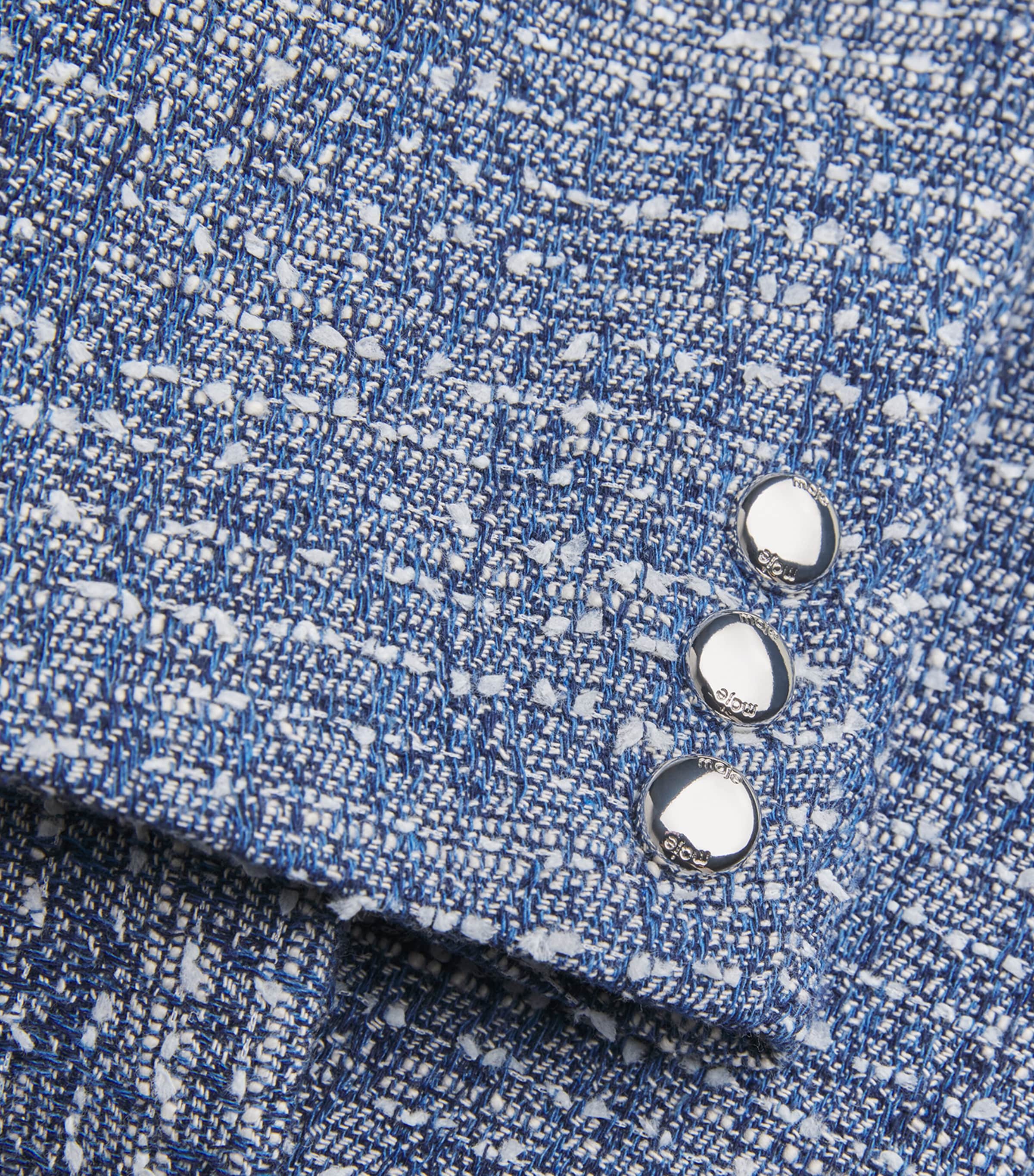 Cotton-Blend Tweed Jacket BLUE Image 5