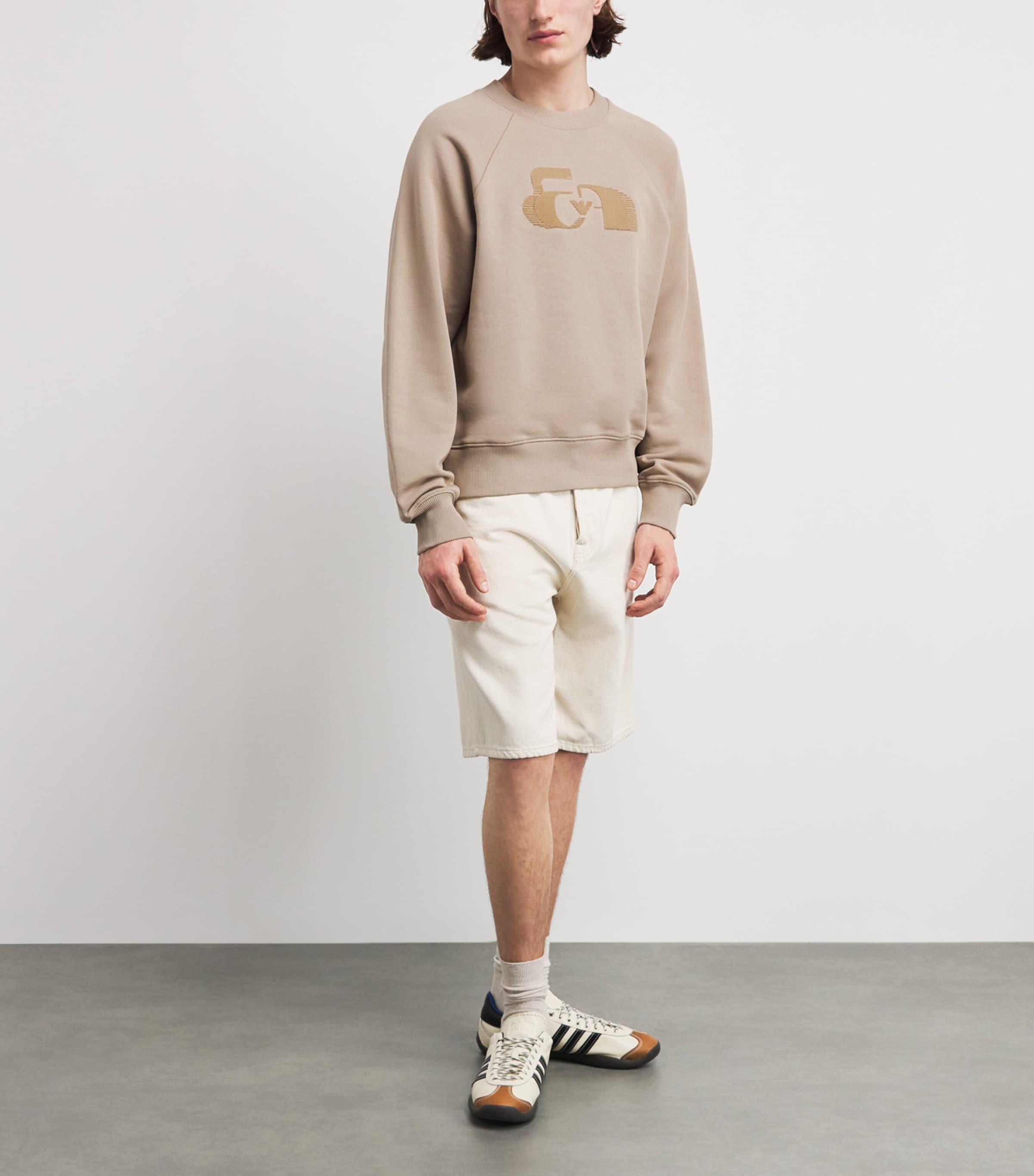 Emporio Armani Mens Cotton Logo Sweatshirt Image 2
