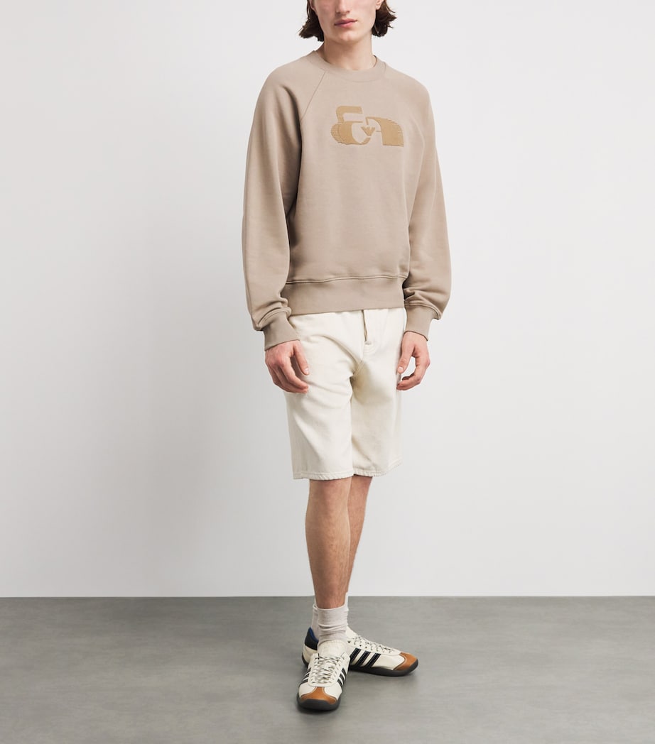 Emporio Armani Mens Cotton Logo Sweatshirt Image 2