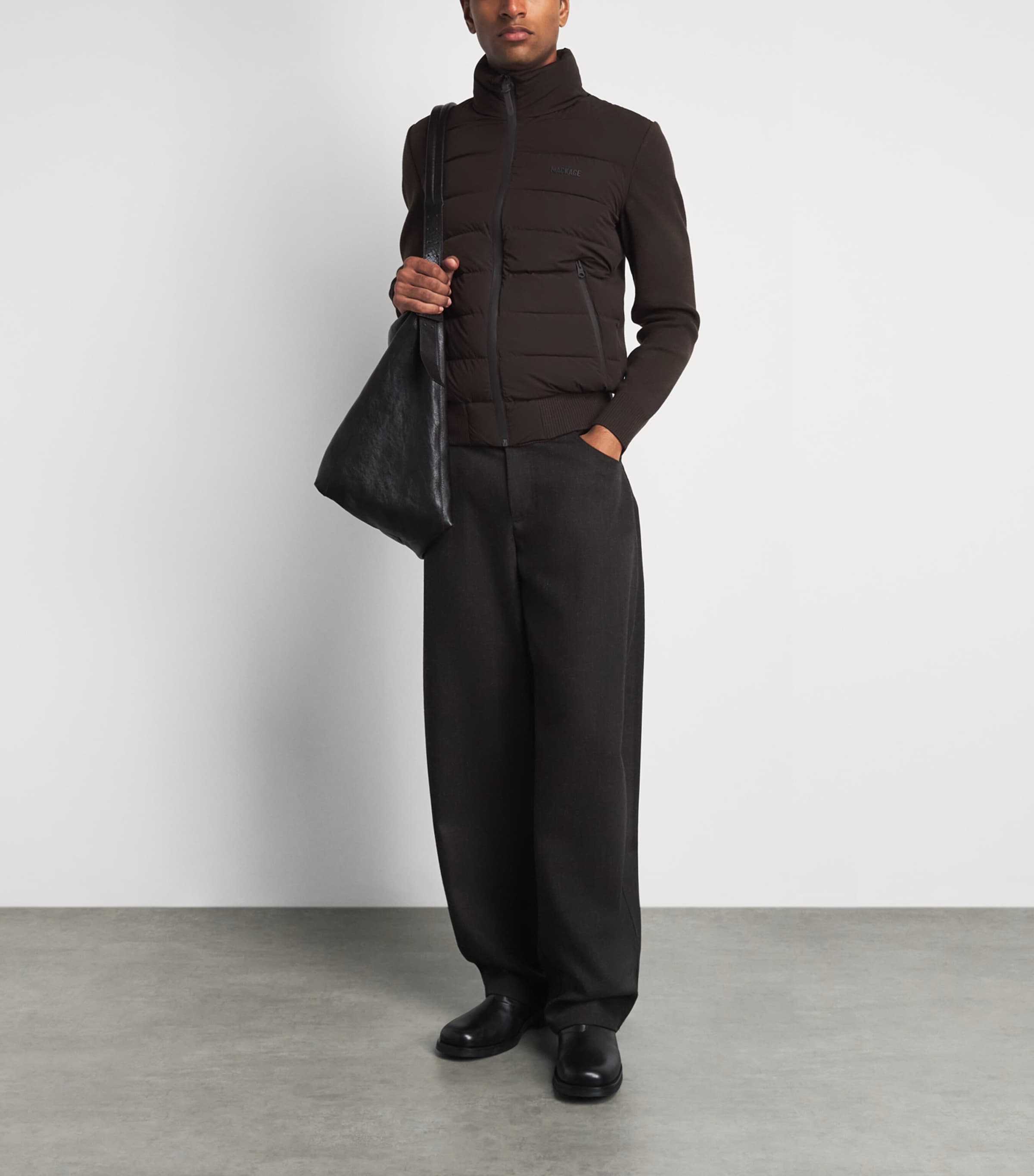 Mackage Mens Down Haney-City Jacket Coffee Image 2