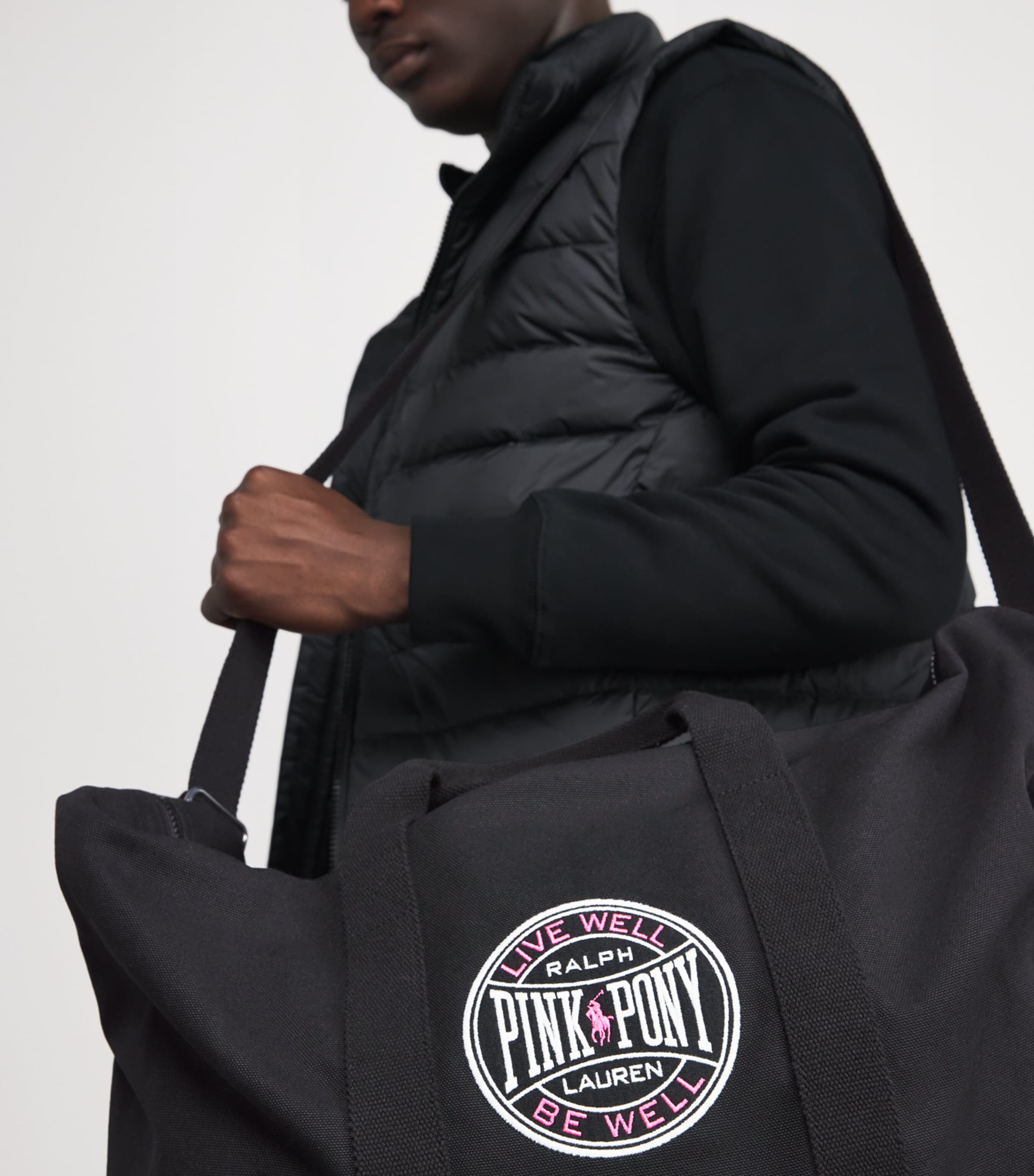 Cotton Pink Pony Duffle Bag BLACK Image 5