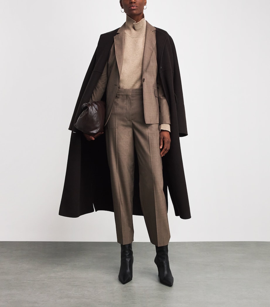 Wool Trina Slim Trousers MUSHROOM Image 2