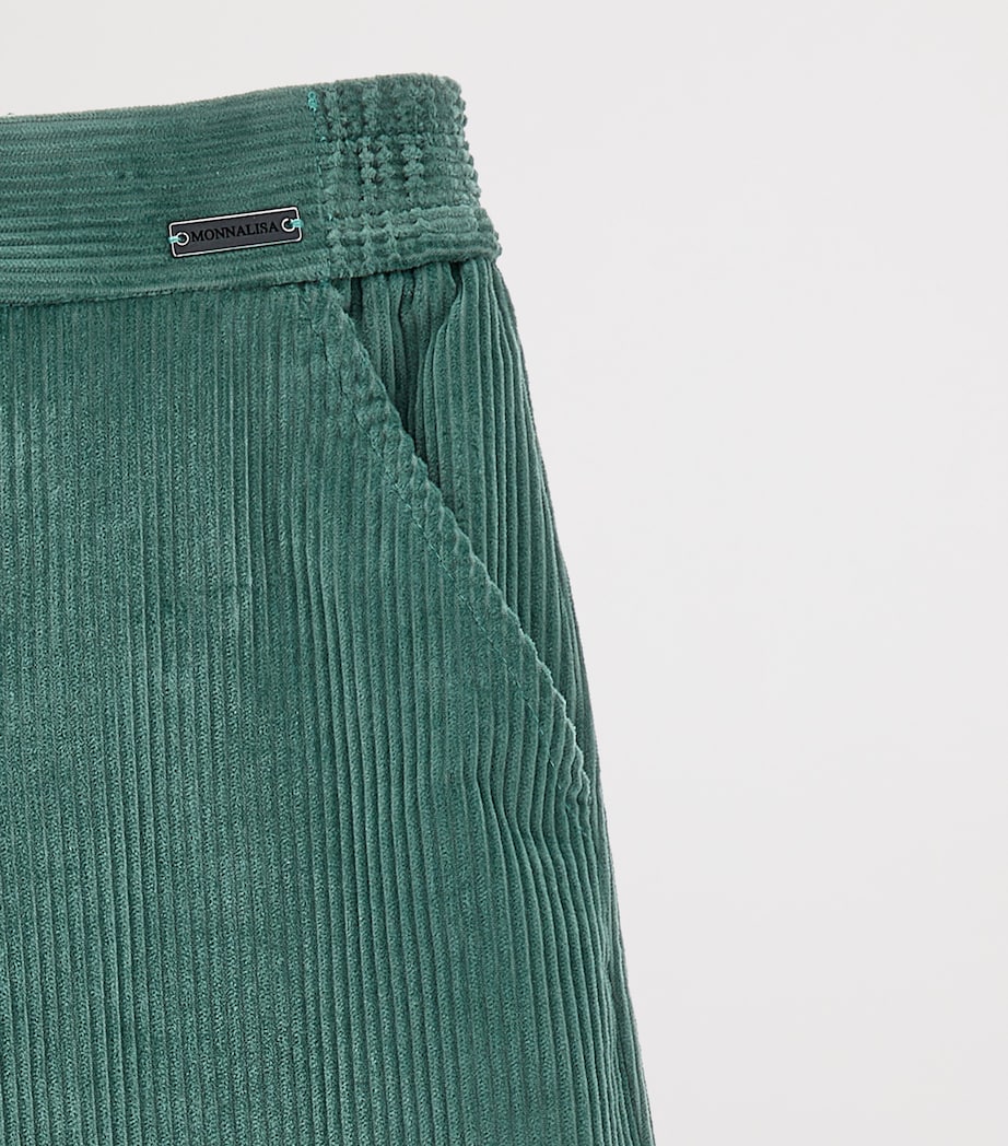 Corduroy Wide-Leg Trousers (2-12 Years) VERDE SALVIA Image 3