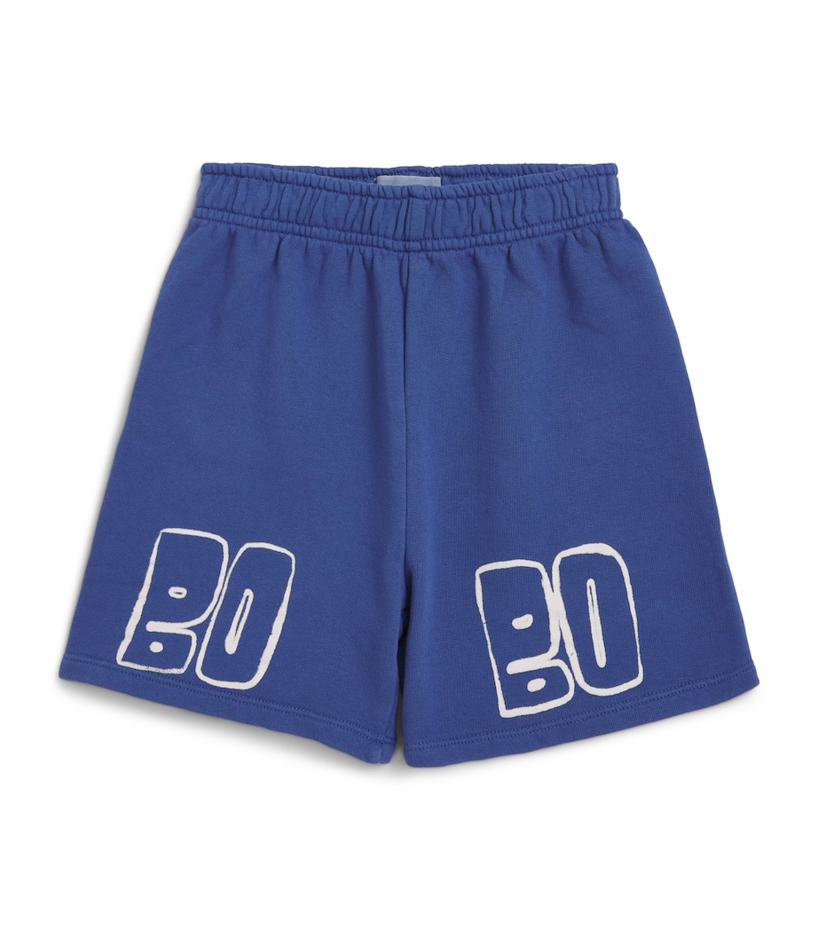 Bobo Choses Cotton Logo Sweatshorts (4-5 Years) Navy Blue Image 1