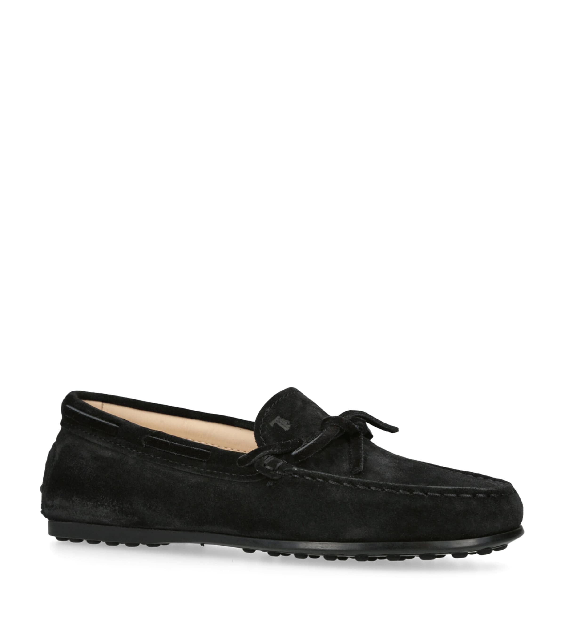 Suede City Gommino Driving Shoes BLACK Image 3