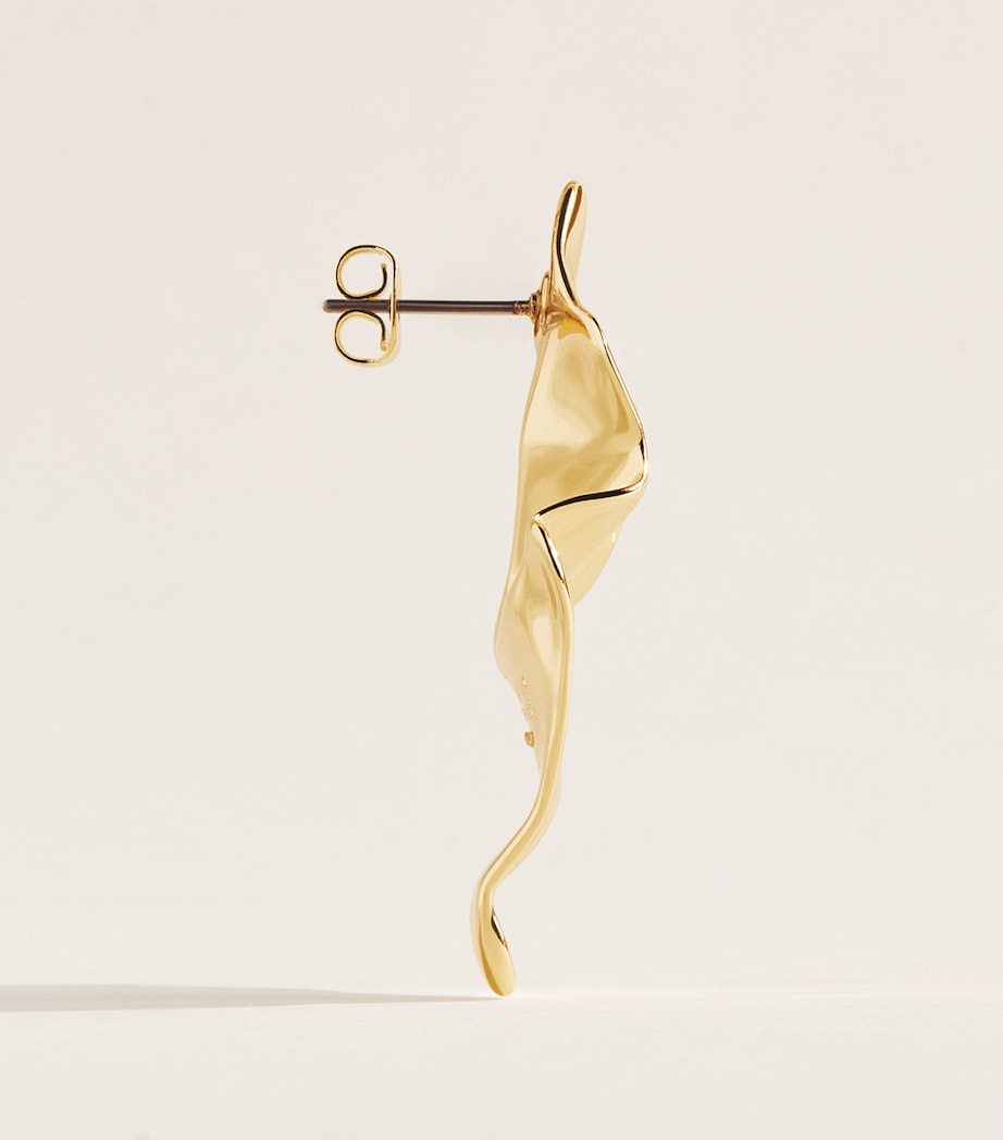 Alexis Bittar Gold-Plated Crumpled Earrings Gold Image 3