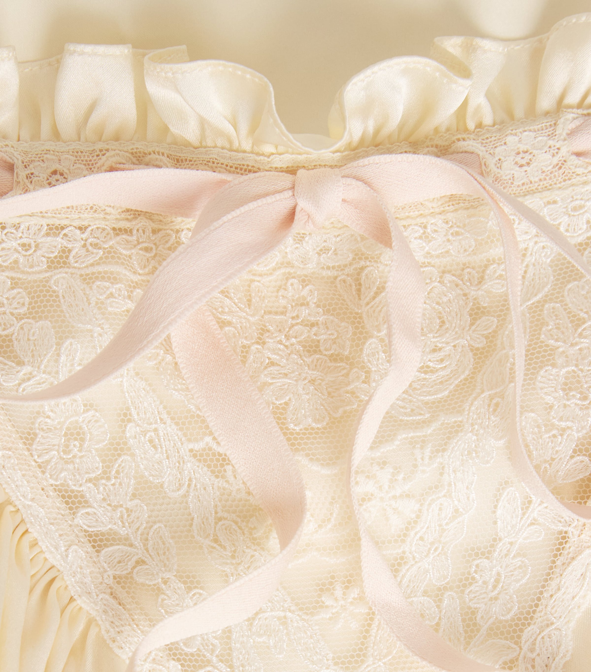 Chloé Womens Silk Ruffled Top Eden White Image 2
