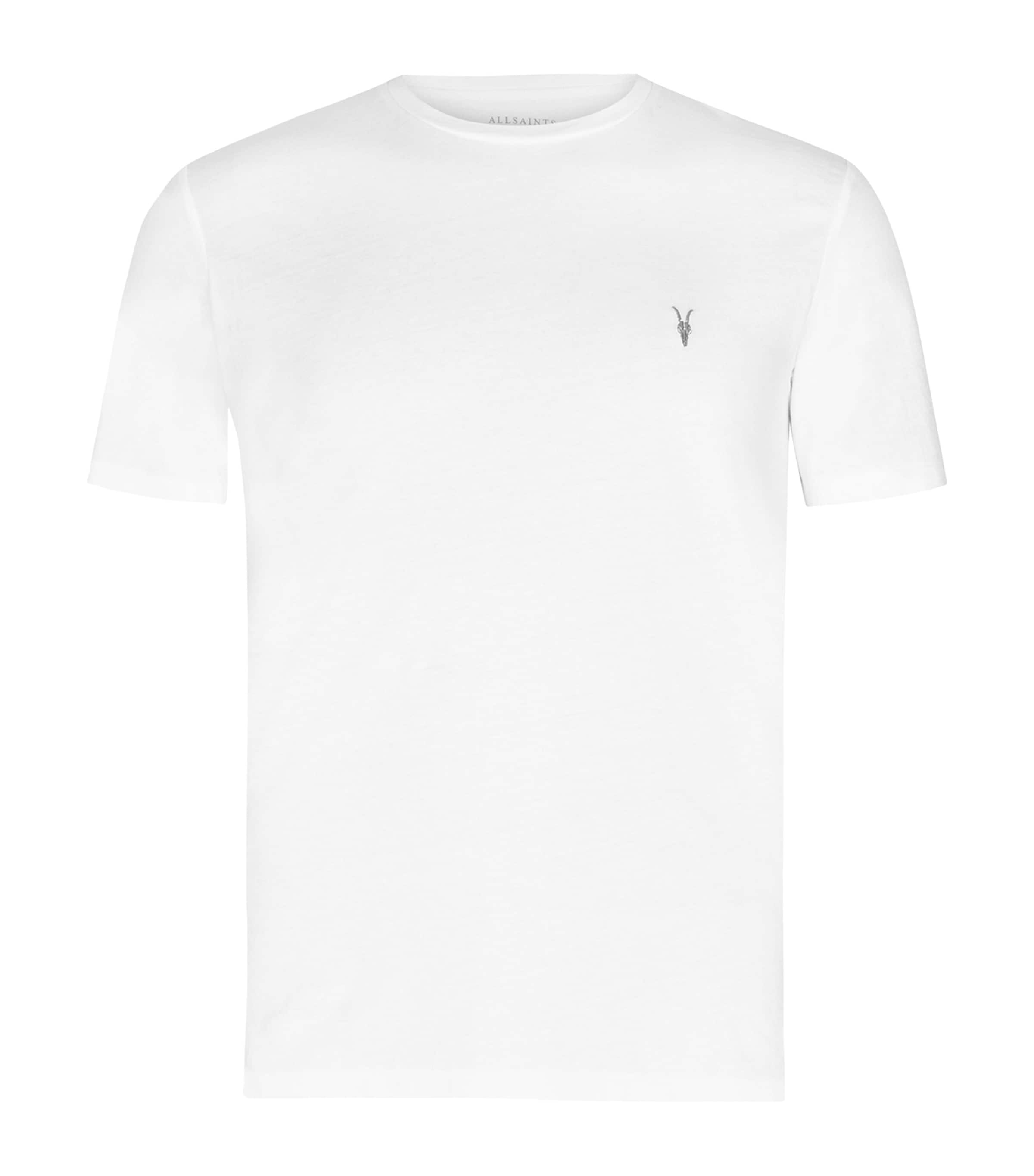 Allsaints Mens Opticwhite Tonic Crewneck Cotton-jersey T-shirt Xl In White
