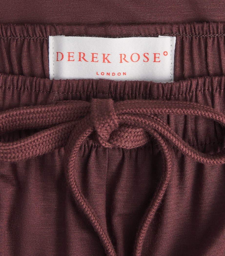 Derek Rose Mens Basel Lounge Trousers Bro Image 6