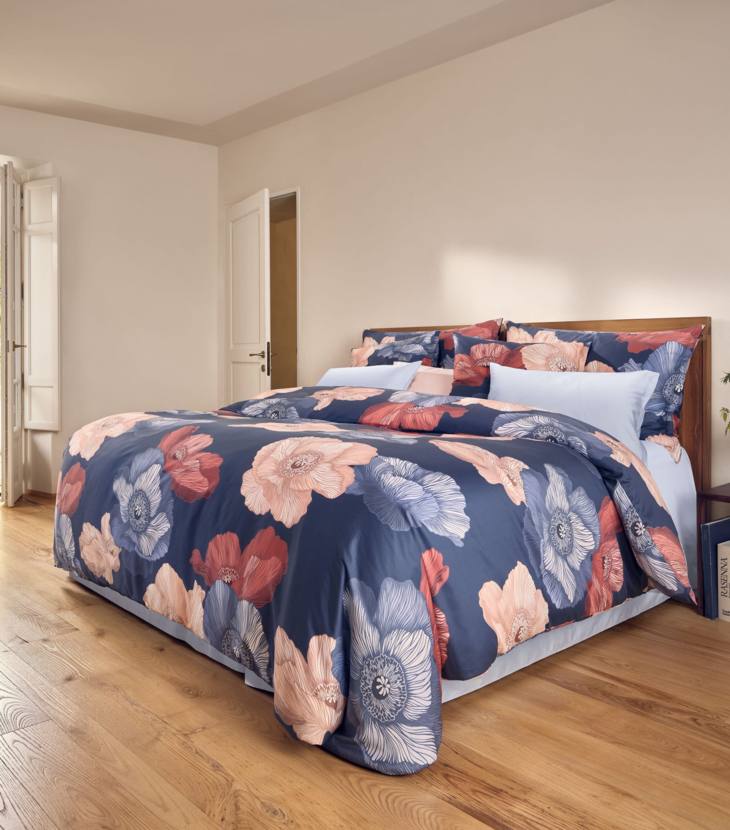 Schlossberg Cotton Mona Oxford Pillowcase (50cm x 75cm) Bleu Image 3