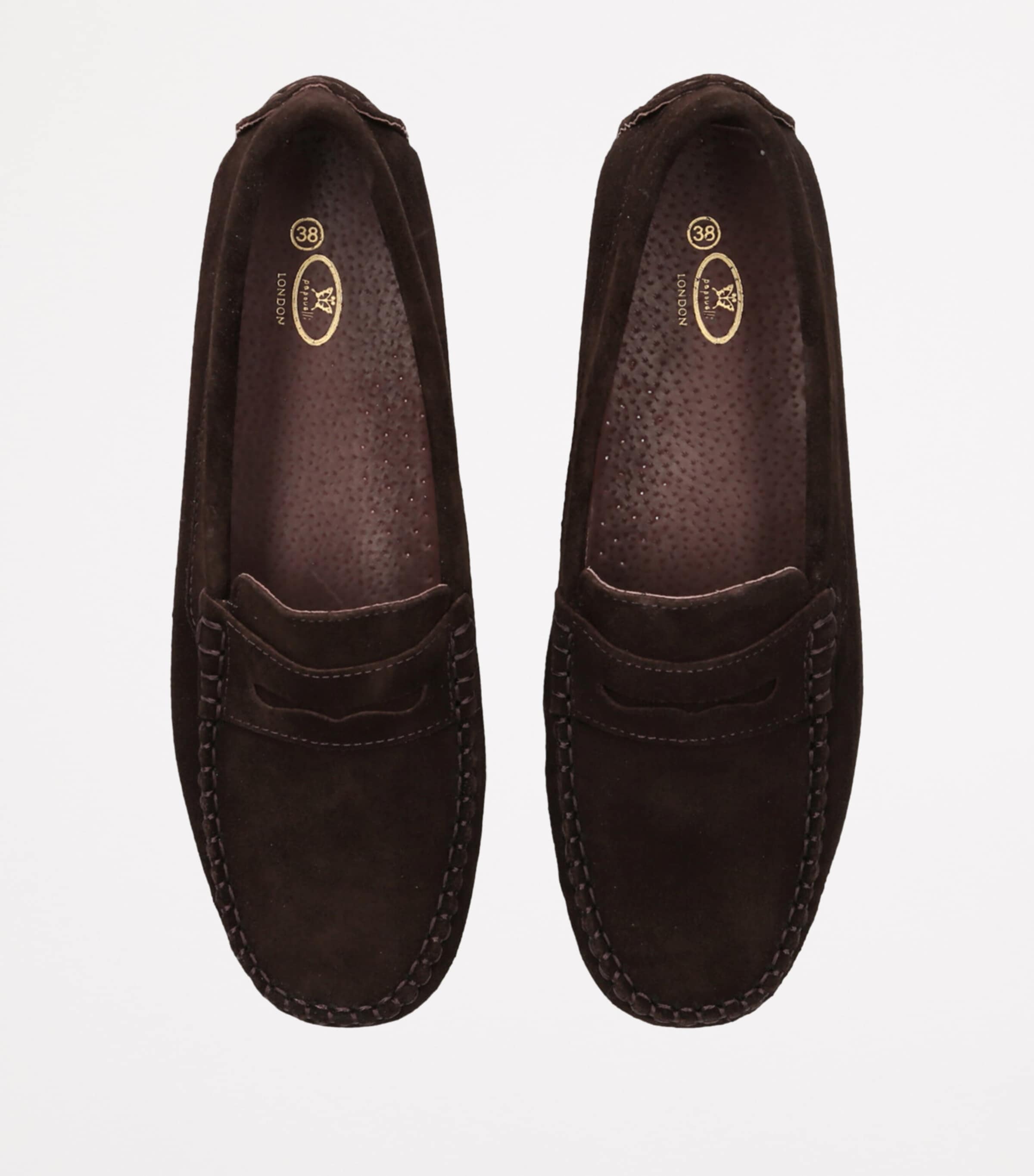 Suede Felix Loafers DARK BROWN Image 4