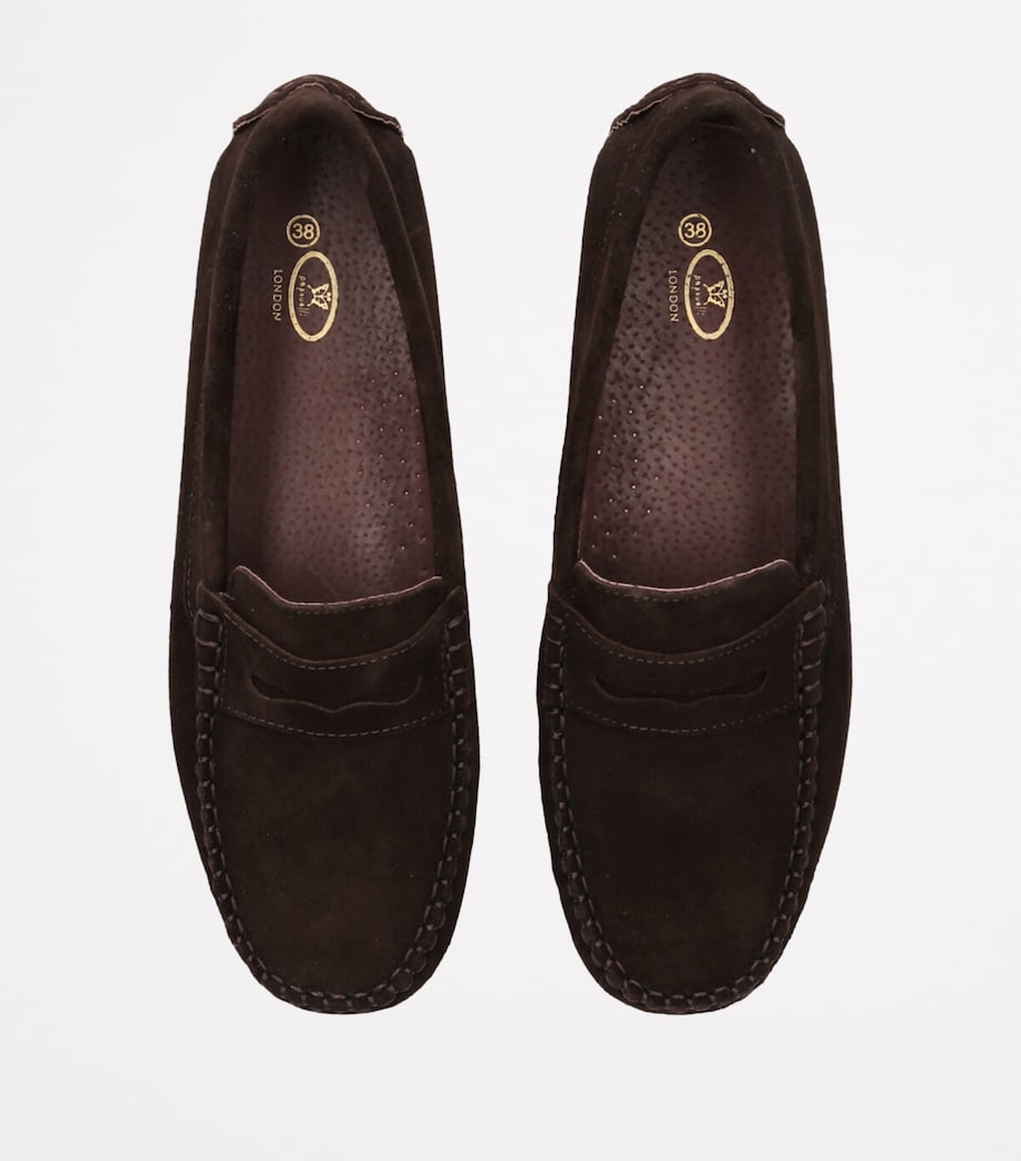 Suede Felix Loafers DARK BROWN Image 4
