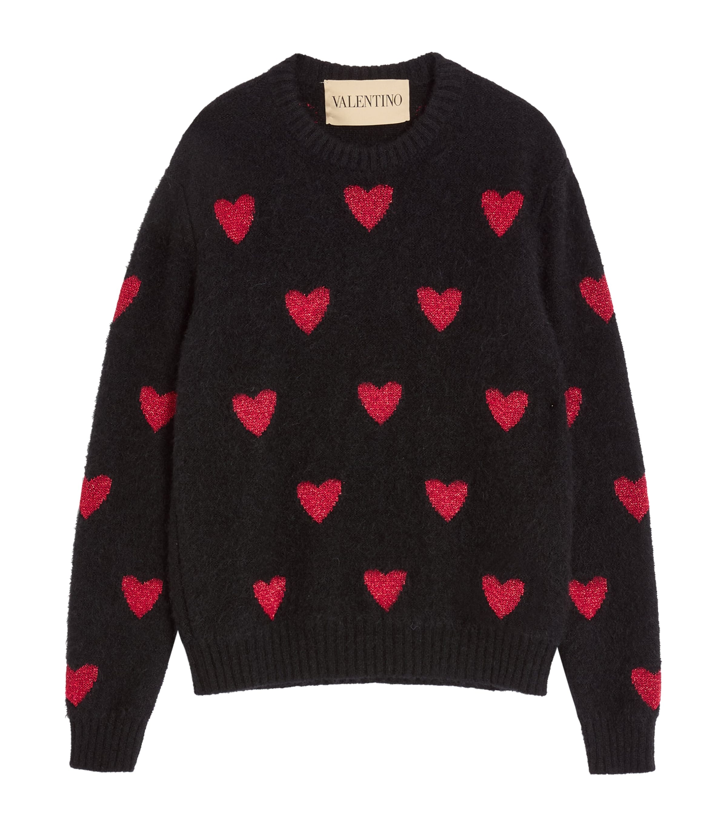 Valentino Garavani Jacquard Sweater In Black