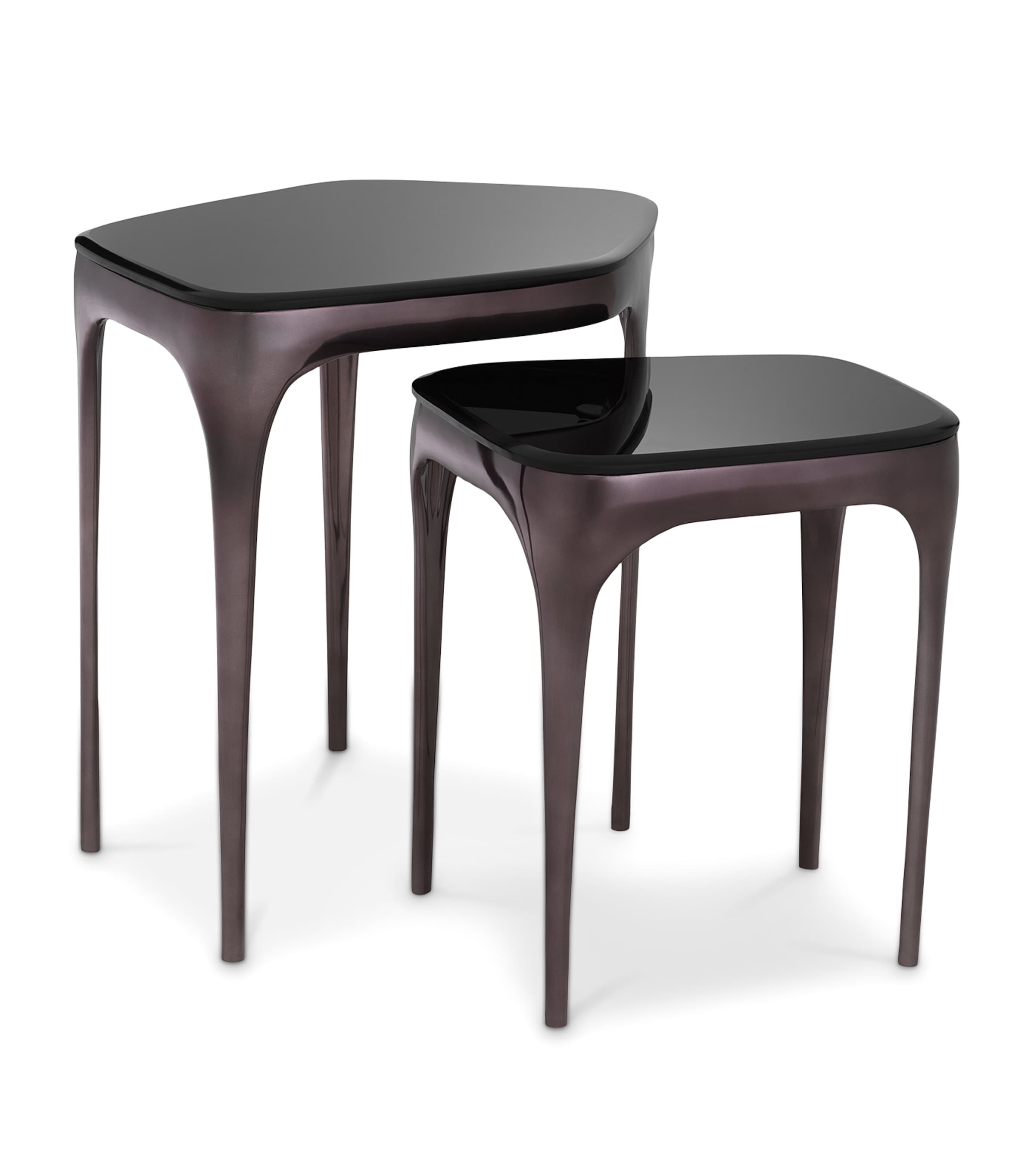 Set of 2 Deacon Side Tables BLACK Image 2