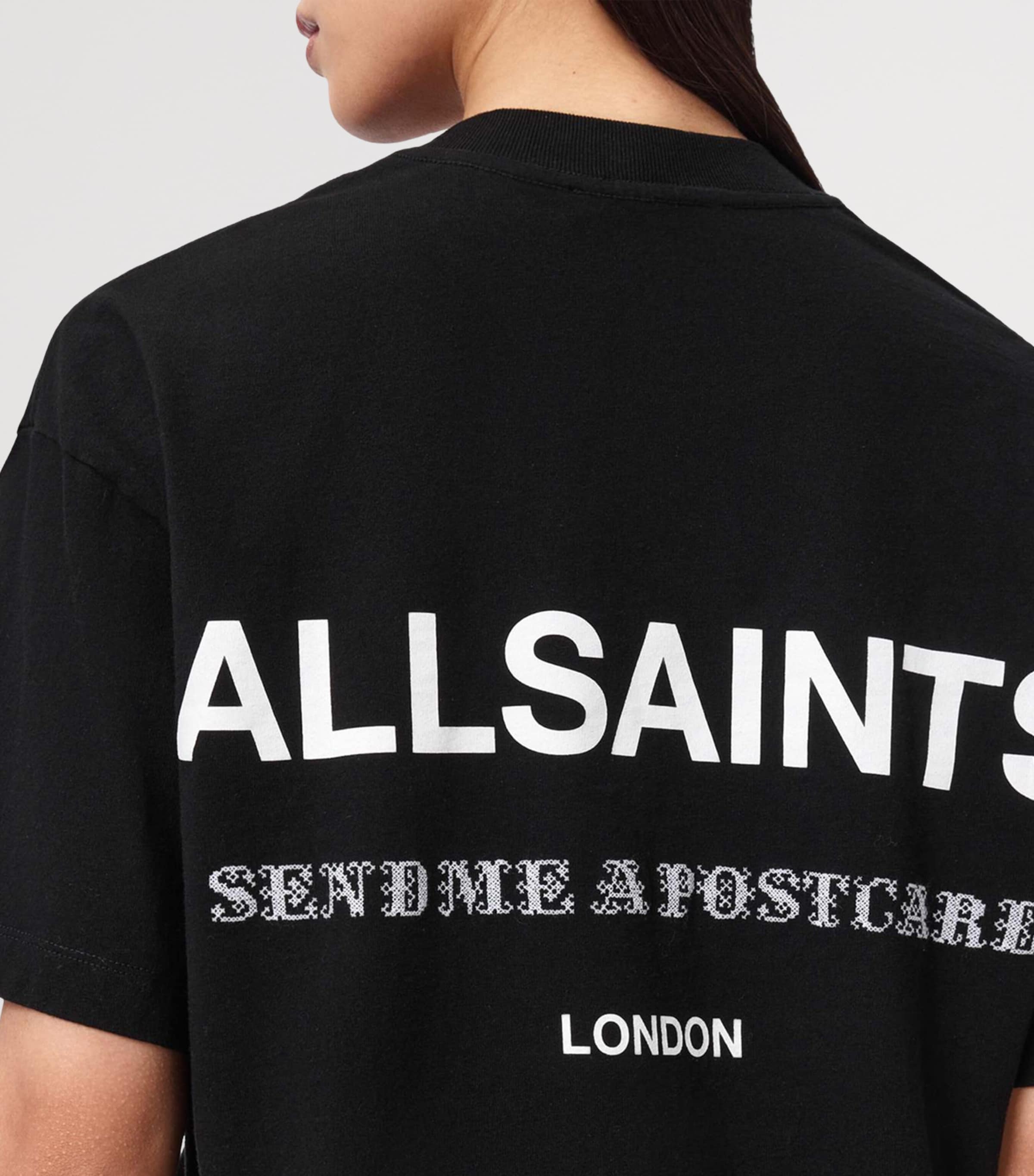 AllSaints Womens Organic Cotton Dreamer Etta T-Shirt Black Image 5