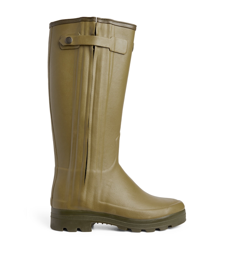 Neoprene-Lined Chasseur Wellington Boots VERT VIERZON B200 Image 3