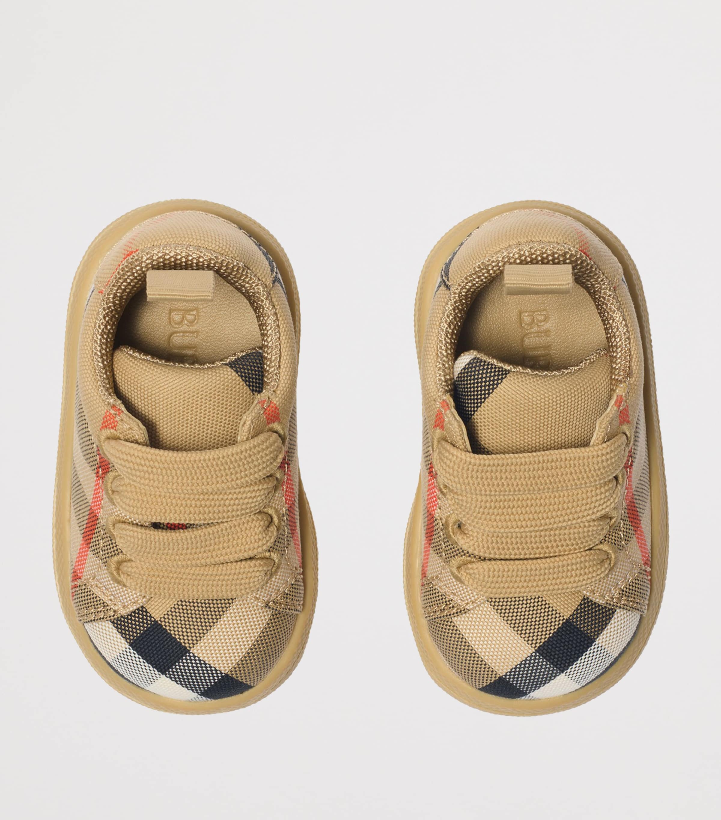 Cotton Check Sneakers SAND IP CHECK Image 4