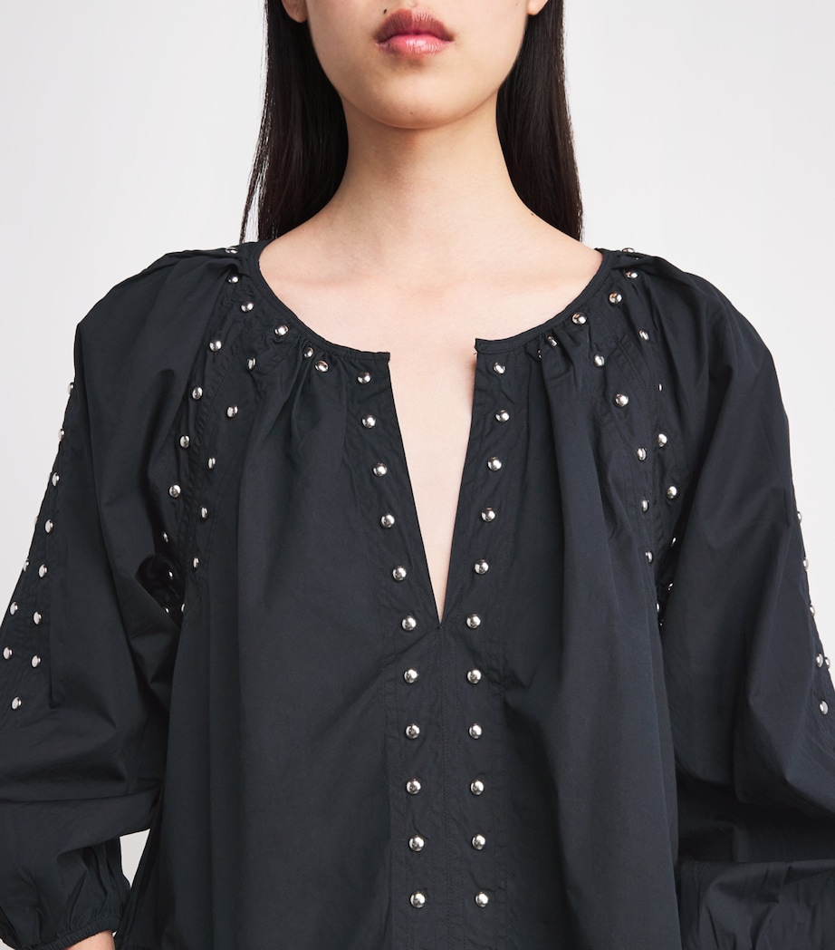 Cotton Studded The Bodega Top BLACK Image 6