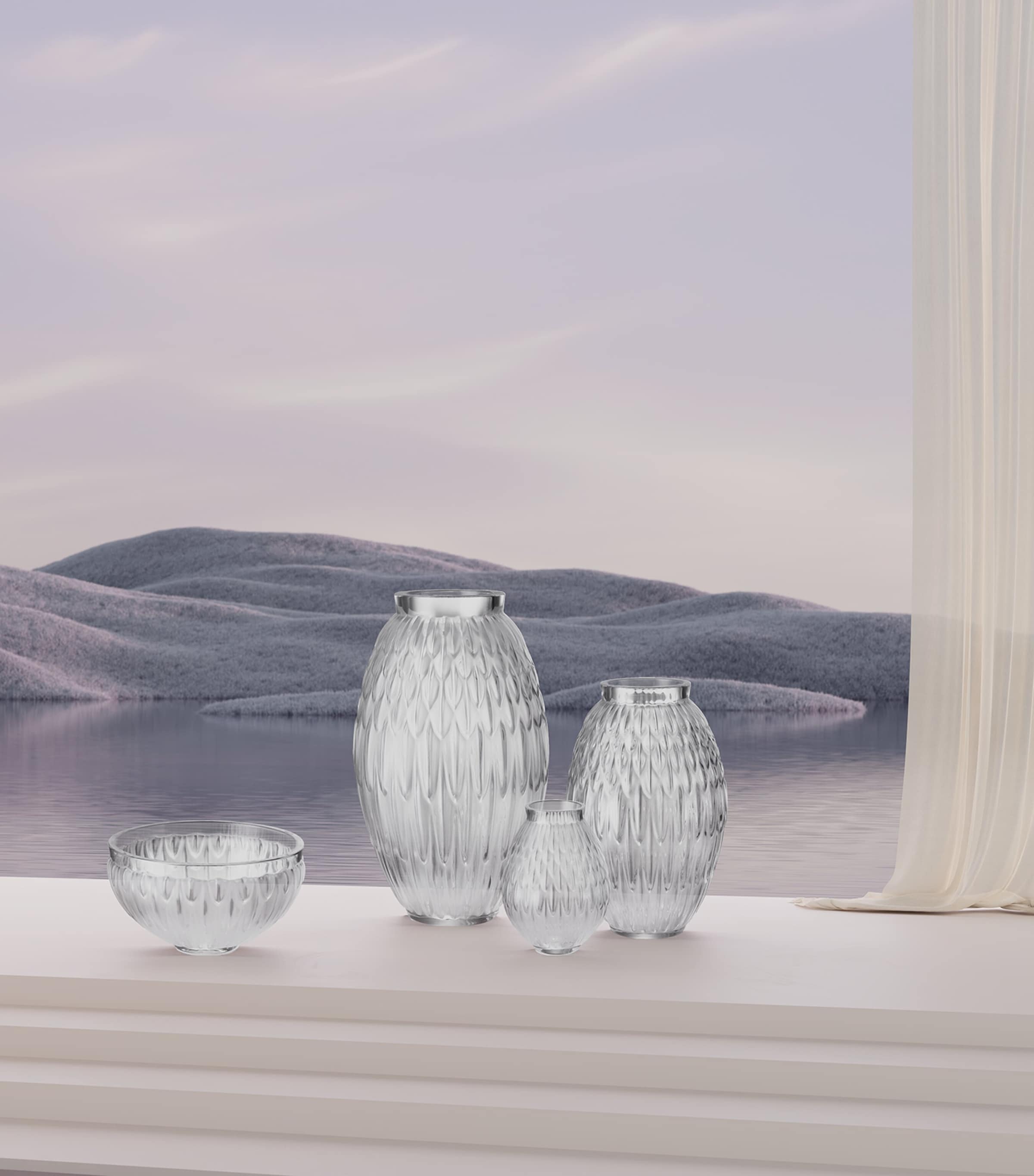 Crystal Plumes Bowl (20cm) INCOLORE Image 2