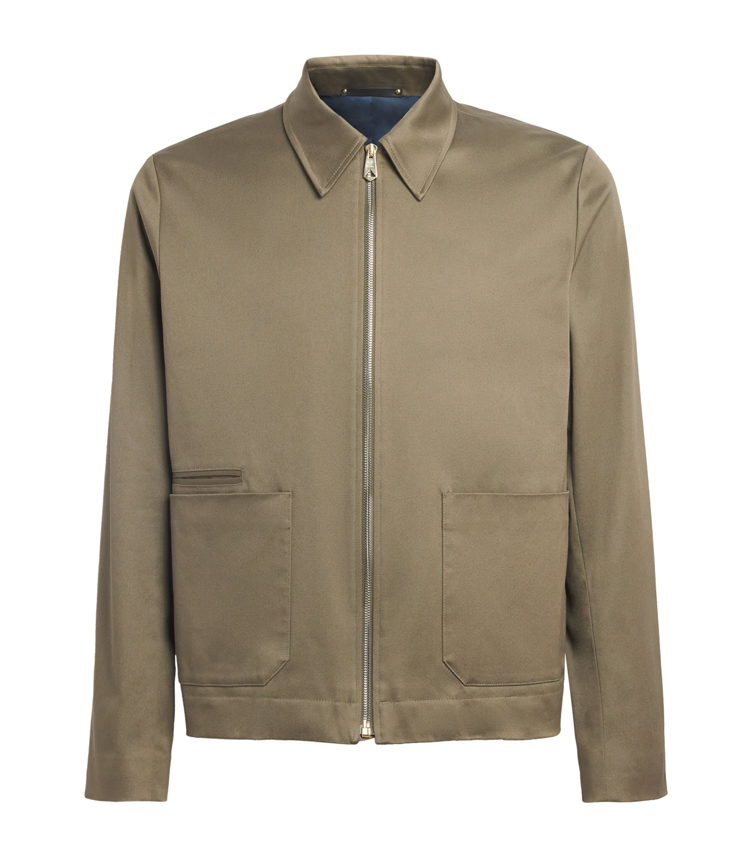 Cotton-Blend Bomber Jacket GREY-74 Image 1