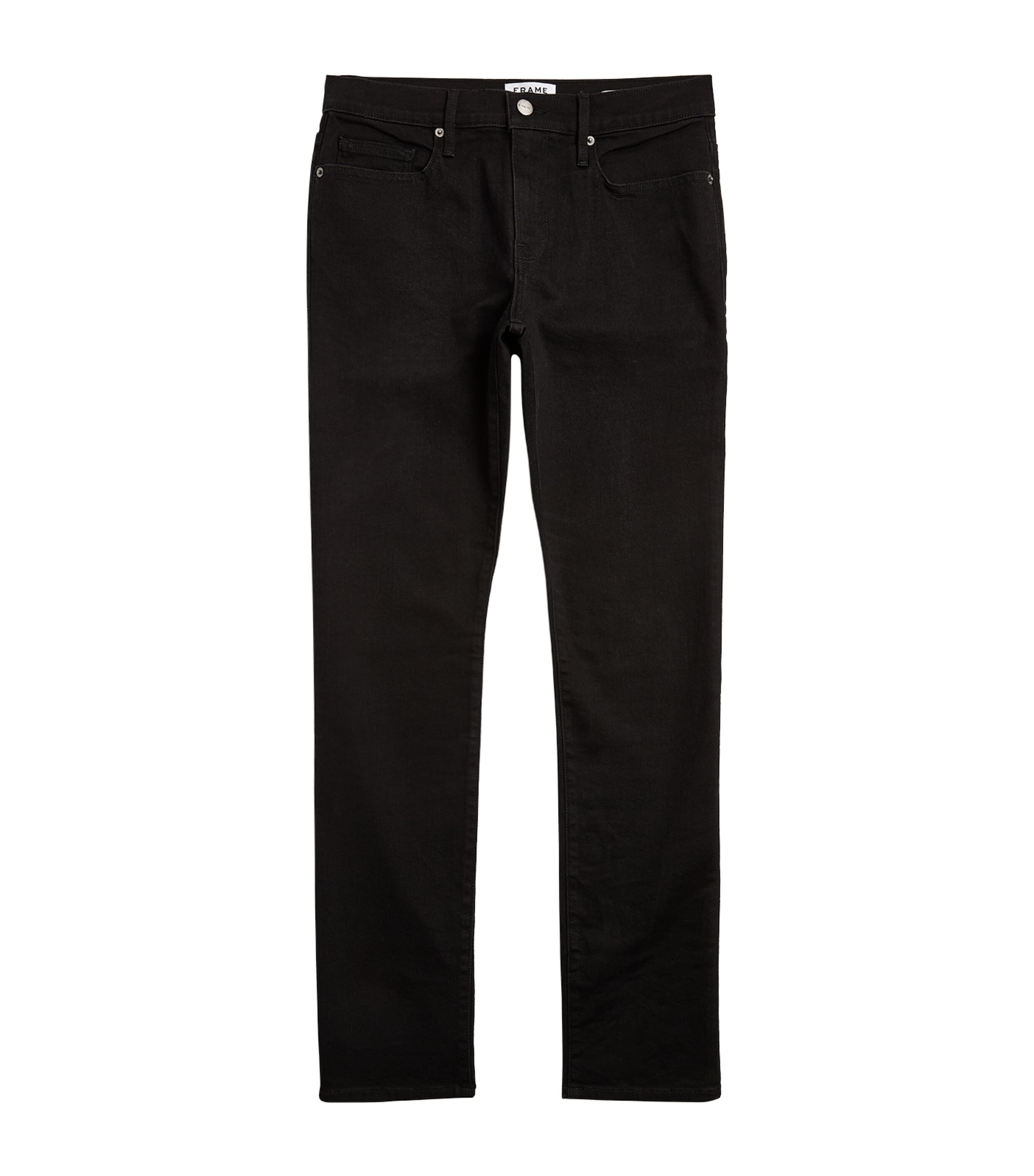 Frame Slim L'homme Noir Jeans In Black