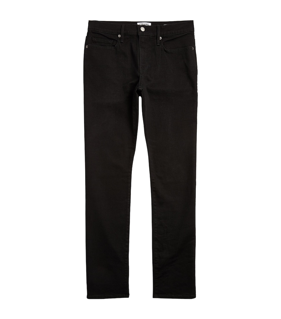 FRAME Mens Slim L'Homme Noir Jeans Noir Image 1