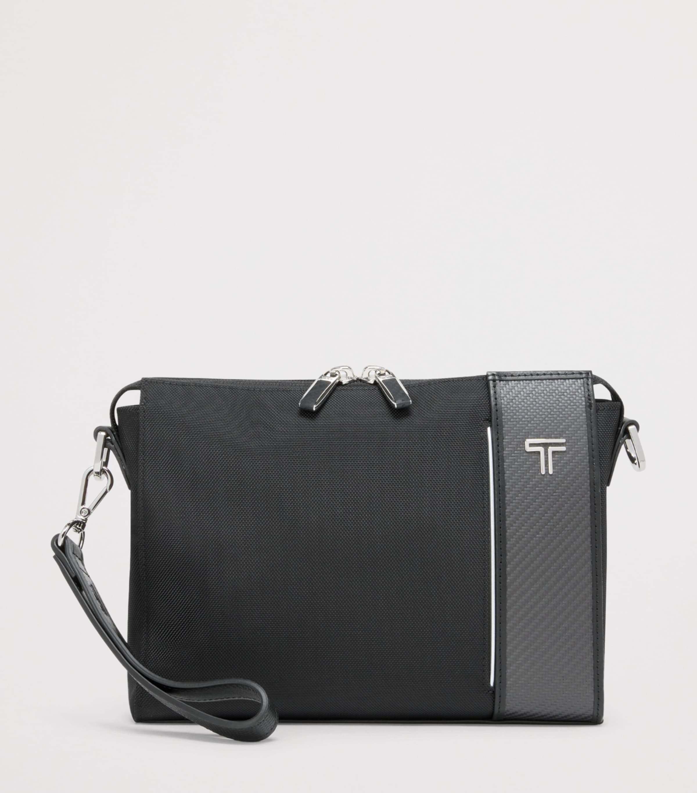 Tumi Arrivé Ronan Clutch Cross-Body Bag Black Image 2