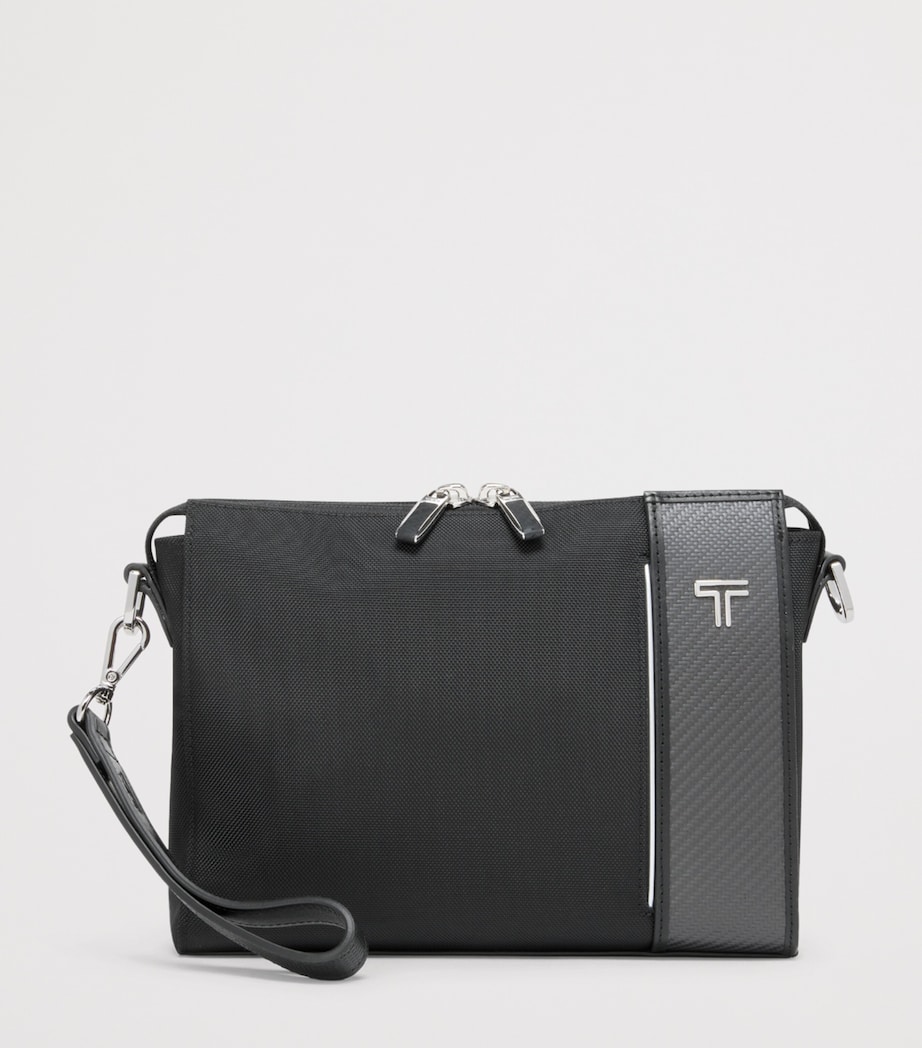 Tumi Arrivé Ronan Clutch Cross-Body Bag Black Image 2