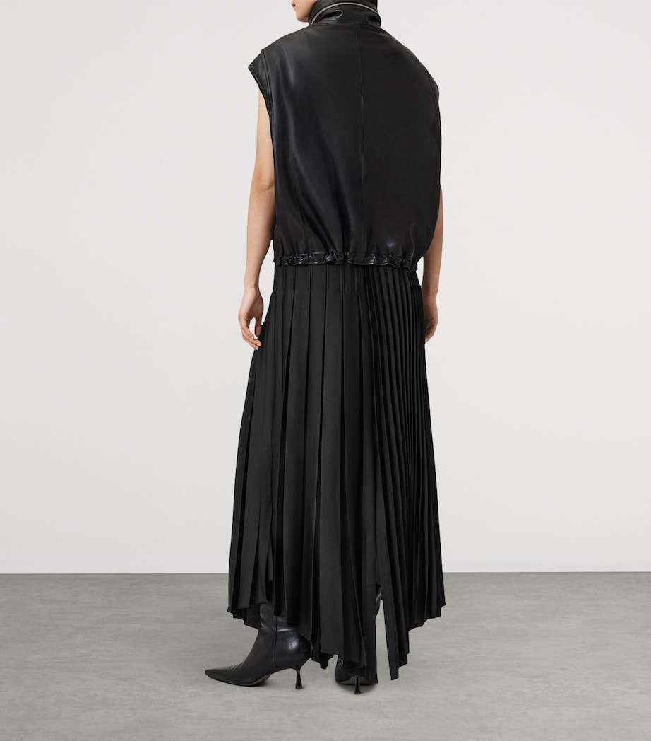Pleated Jax Maxi Skirt BLACK Image 4