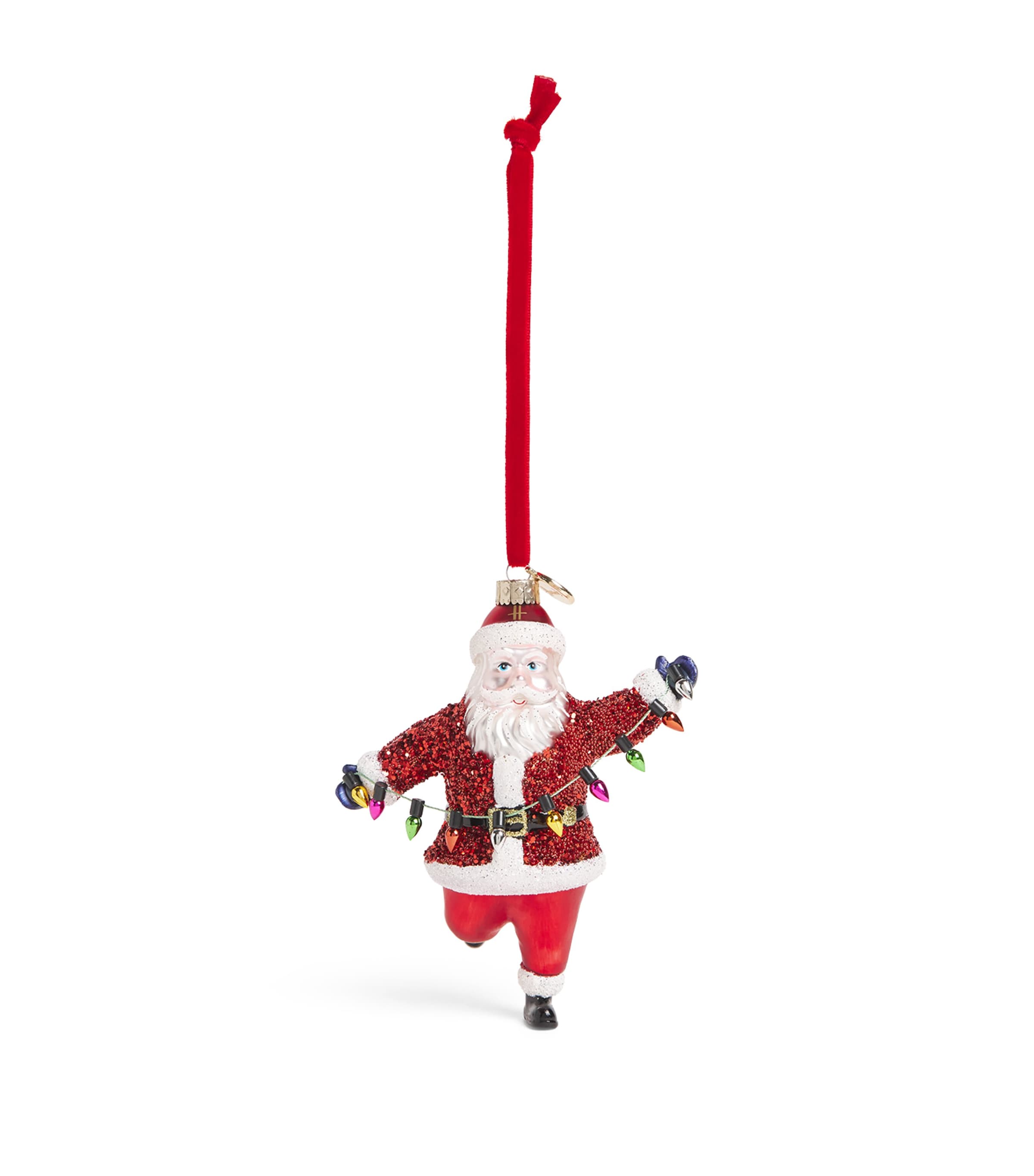 Harrods Father Christmas Tree Decoration Red Image 1