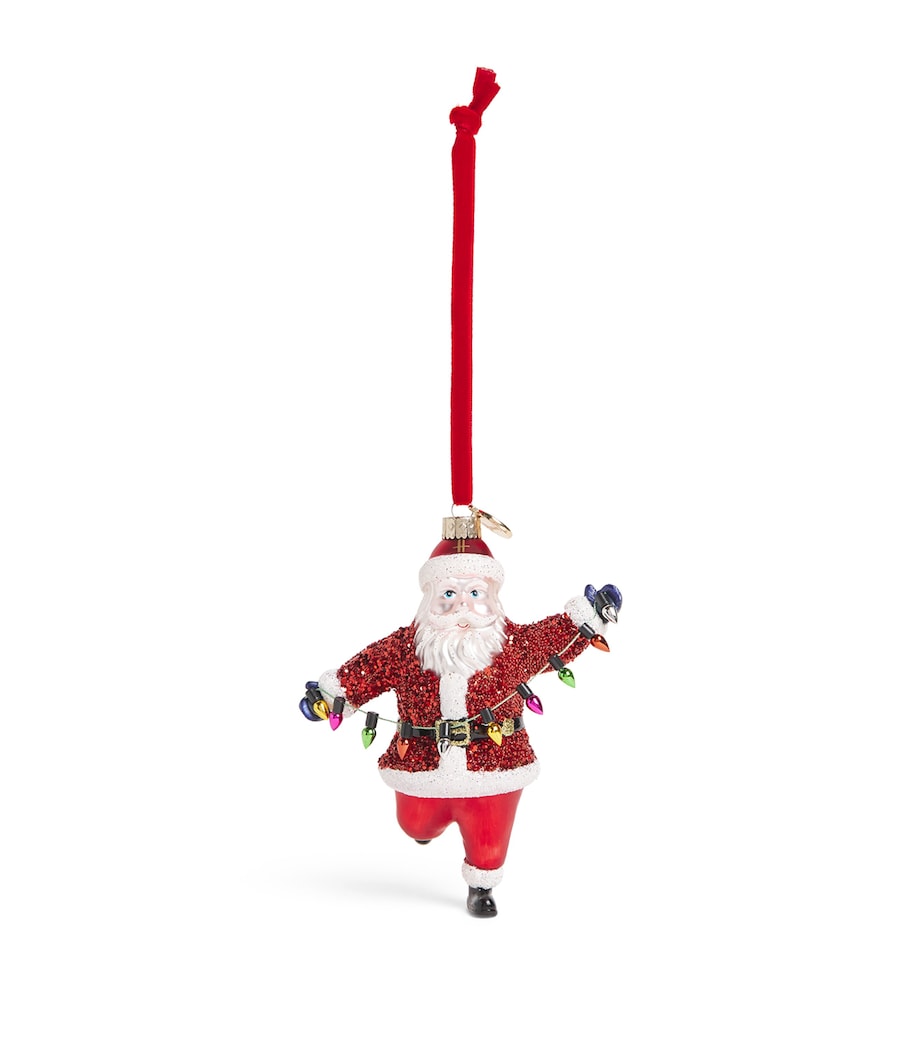 Harrods Father Christmas Tree Decoration Red Image 1